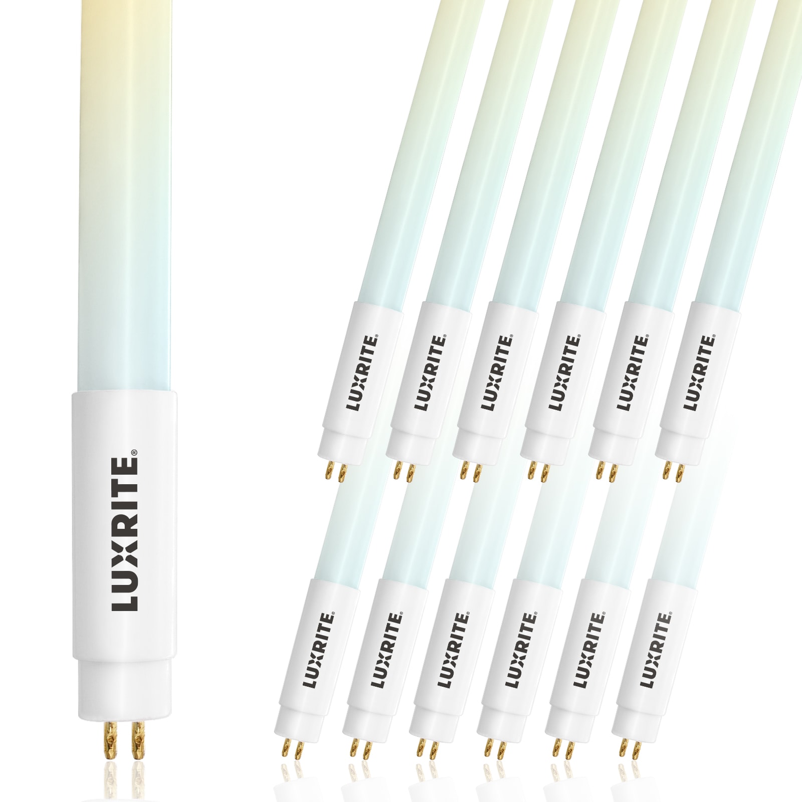 Luxrite T5 LED Bulbs 54 -Watt EQ T5 Tunable white Miniature bi-pin base G5 Dimmable LED Tube Light Bulb