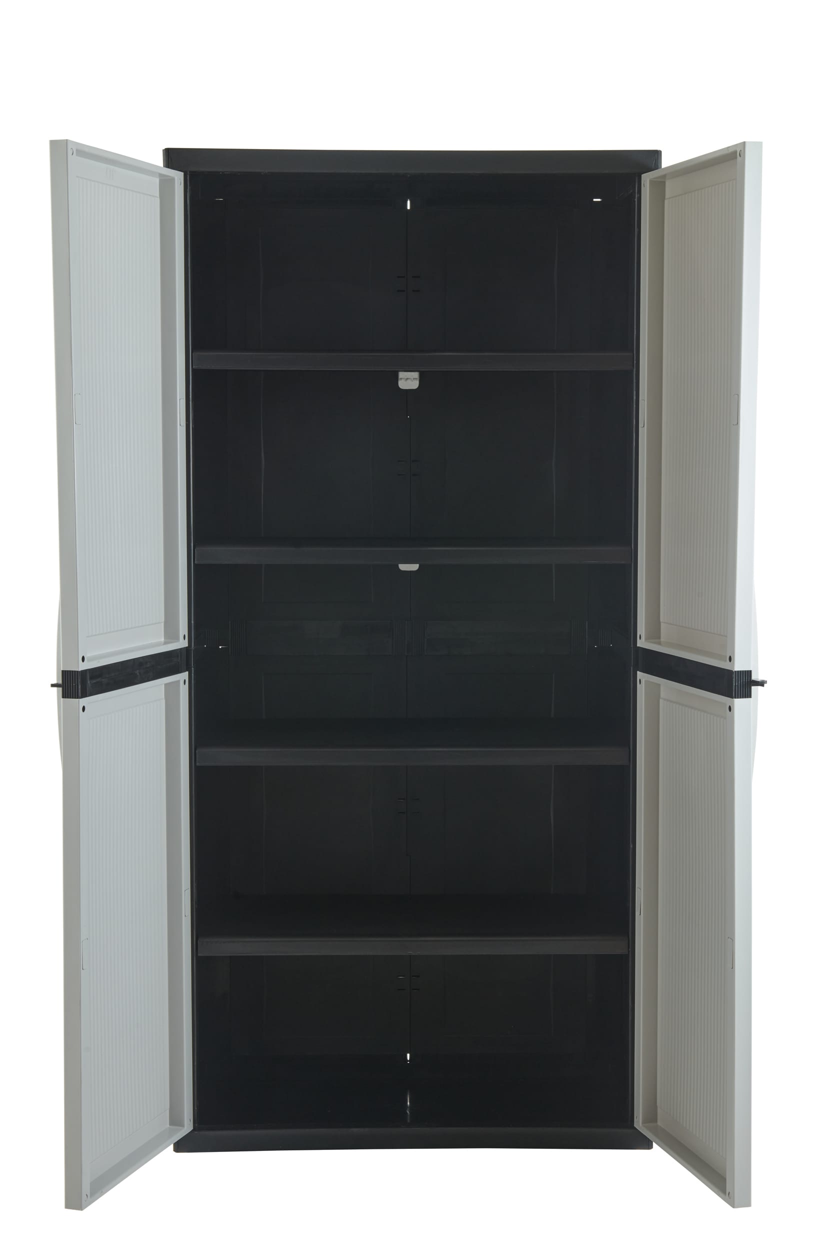 Contico .2 Gal. 2 Shelf Plastic Garage Home Storage Organizer Base Utility  Cabinet, Gray CPC2DBXL - The Home Depot