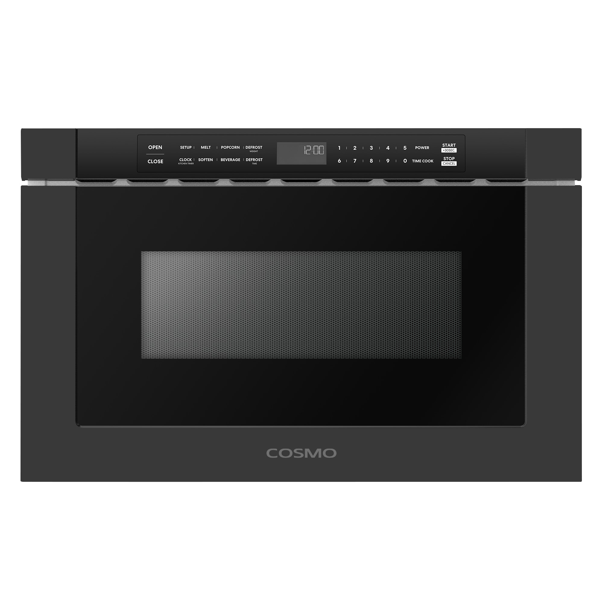 Cosmo 23.62-in 1.2-cu ft 1000 -Watt Black ) #COS-12MWDBK-NH