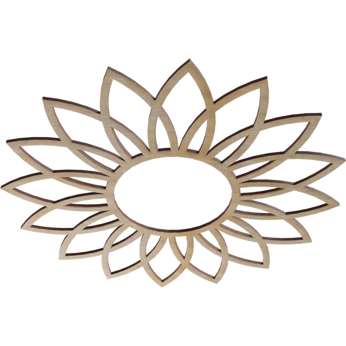 Ekena Millwork CMWP22X22X0250DAHI Ceiling-Medallions - View #2