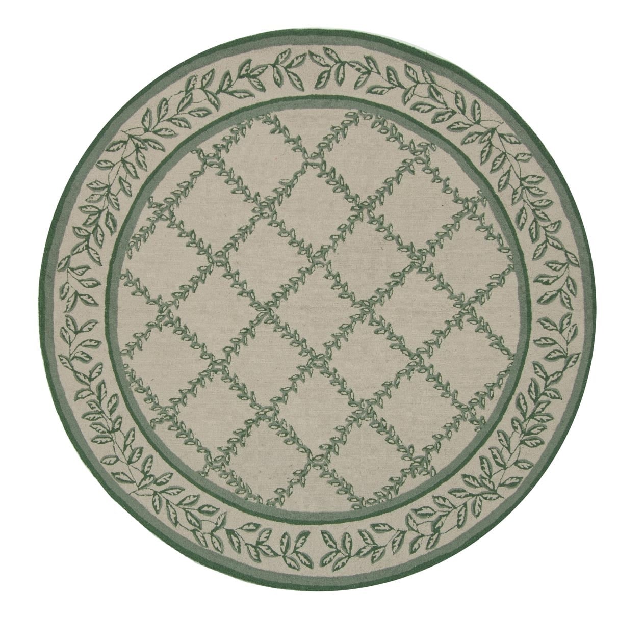 Safavieh Chelsea Collection HK230B Hand-Hooked Ivory and Light Green Wool  Round Area Rug, 5 feet 6 inches in Diameter (5'6 Diameter) : :  Home
