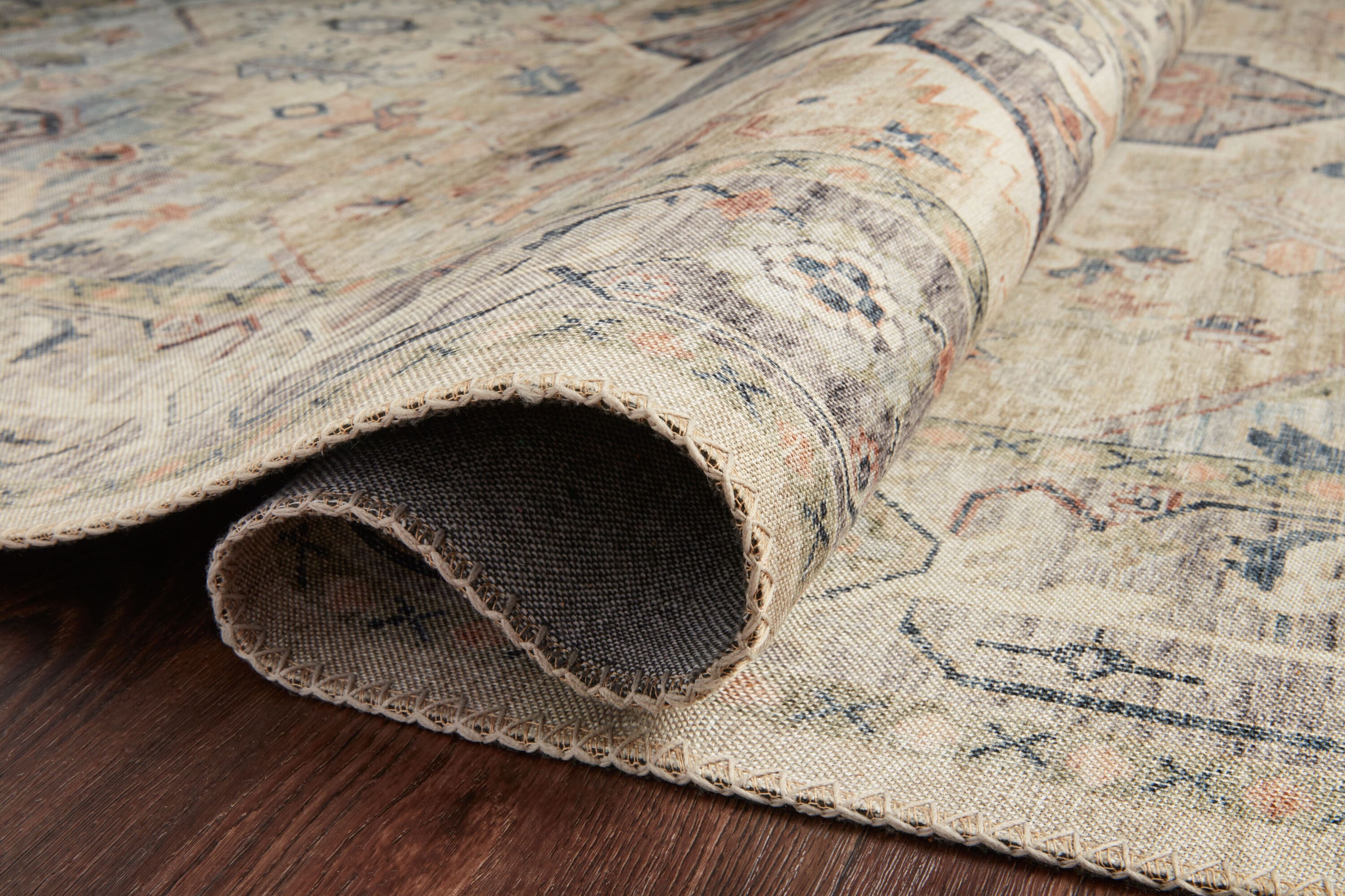 Elysian Ivory Oriental 9' x 12' Flat Woven Synthetic Rug