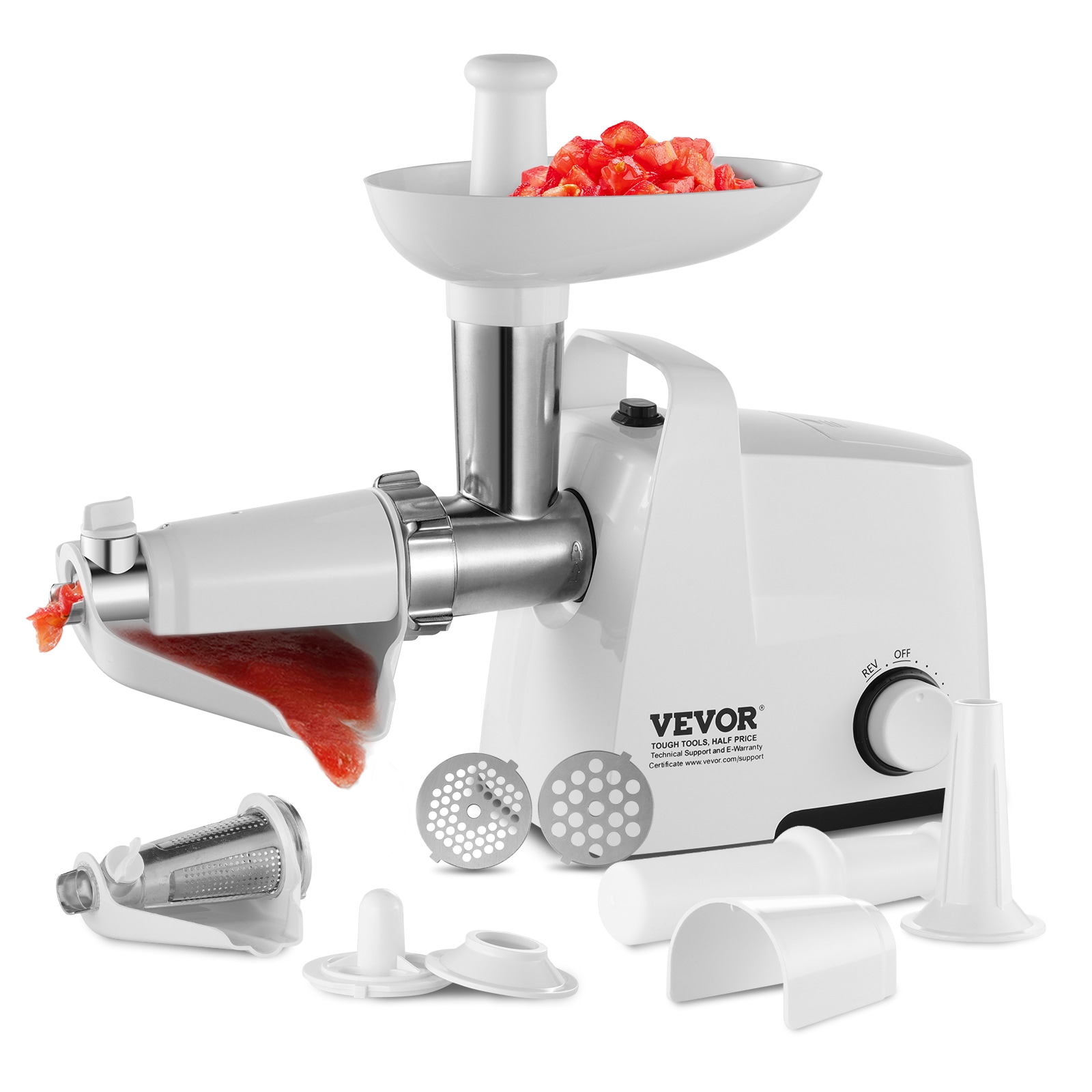 VEVOR JRSH3L0000009GNR8V1 ABS Tomato Sauce Maker 4 LBS/Min 300W Tomato Strainer Plug-in Electric strainer