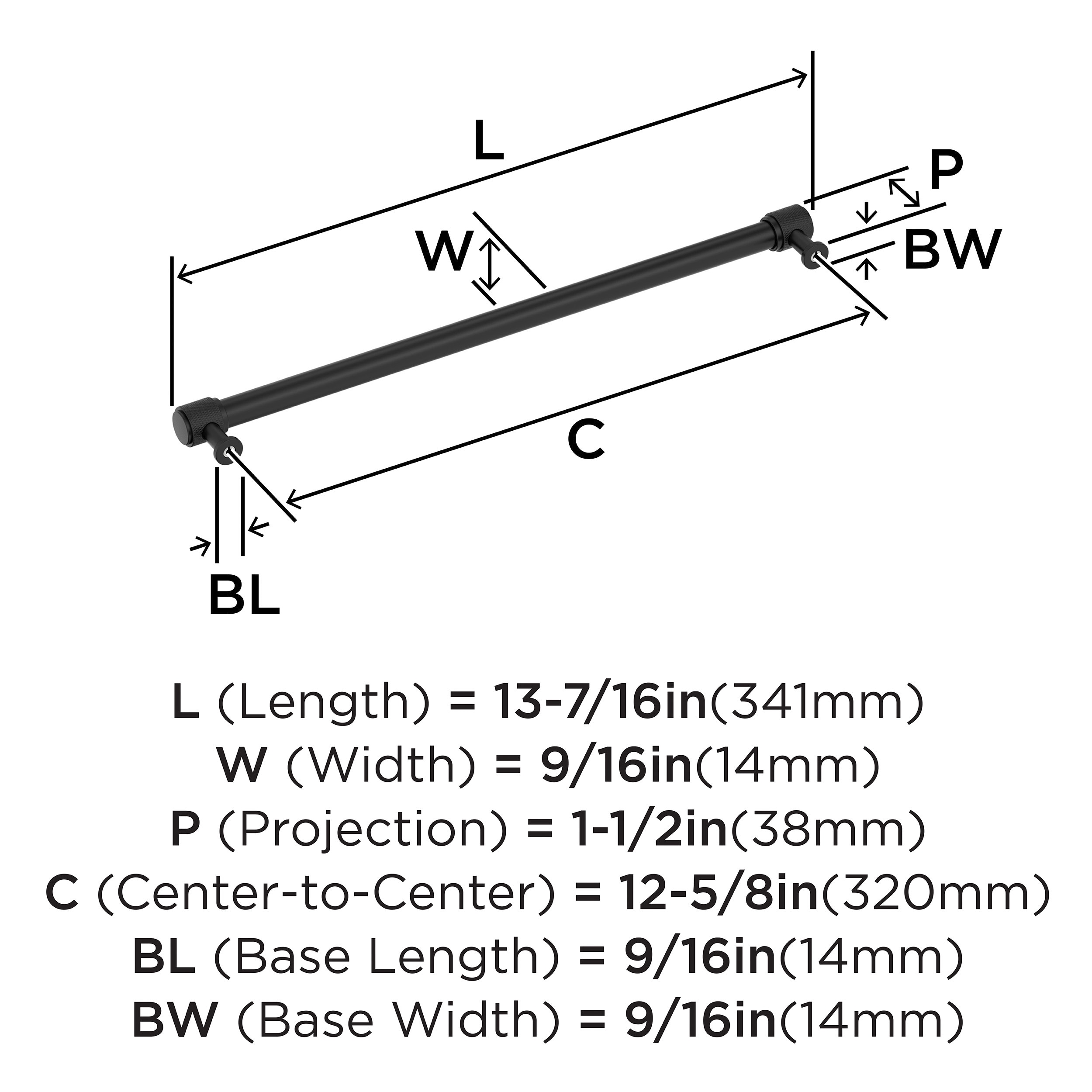 Amerock BP37749MB Cabinet-Pulls - View #4