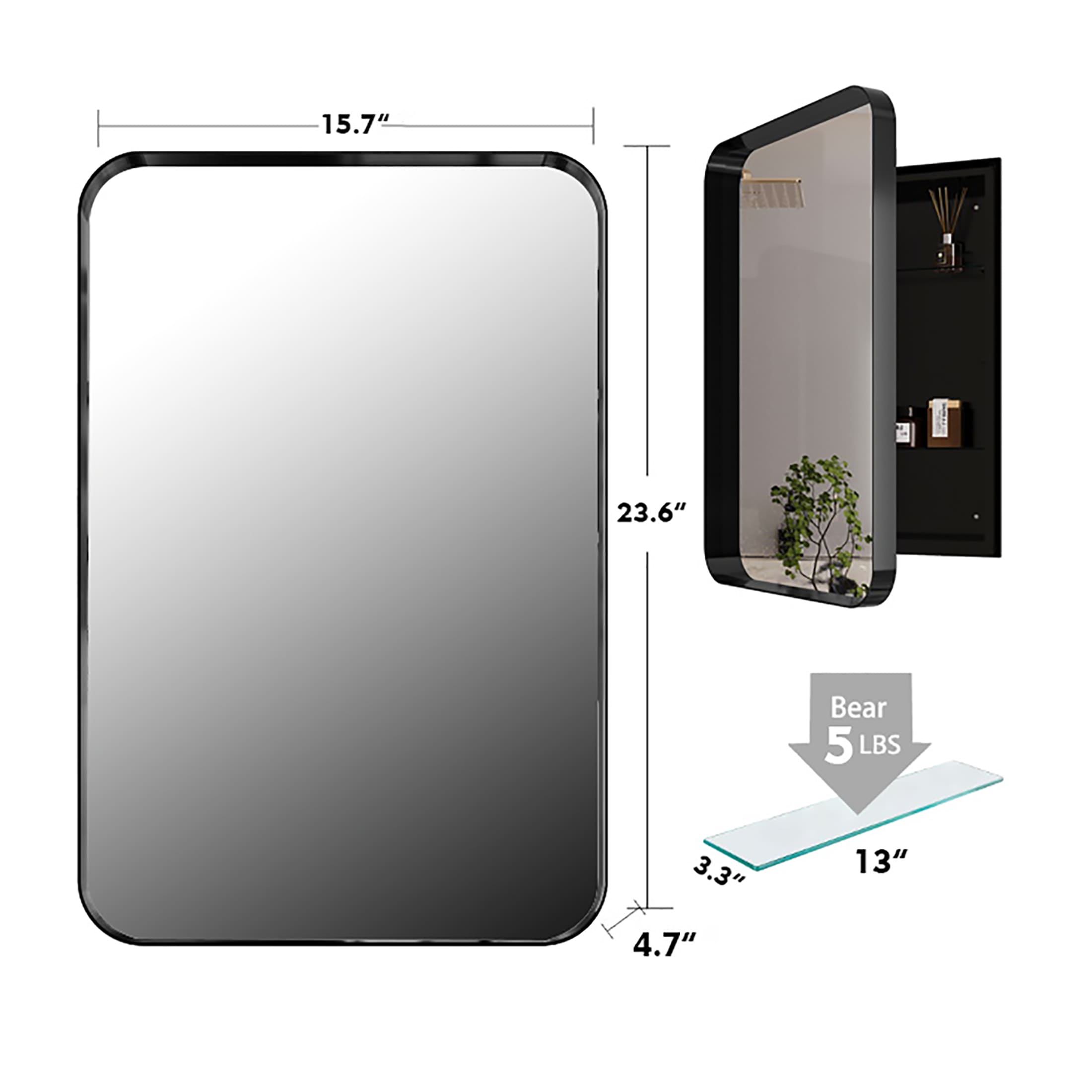 Forclover HBV-B062247 Bathroom-Medicine-Cabinets - View #4