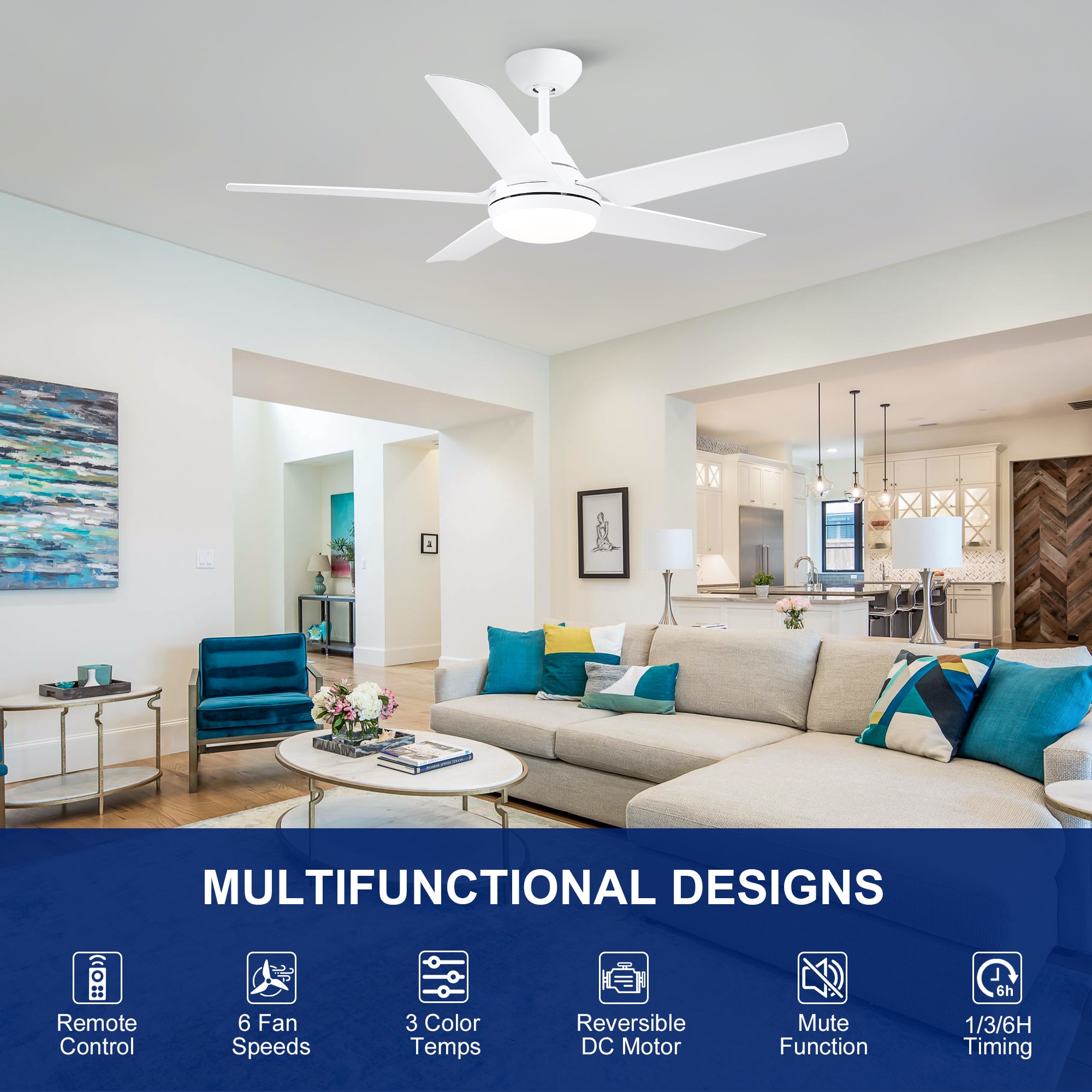 YUHAO LSAC1085WH482 Ceiling-Fans - View #3