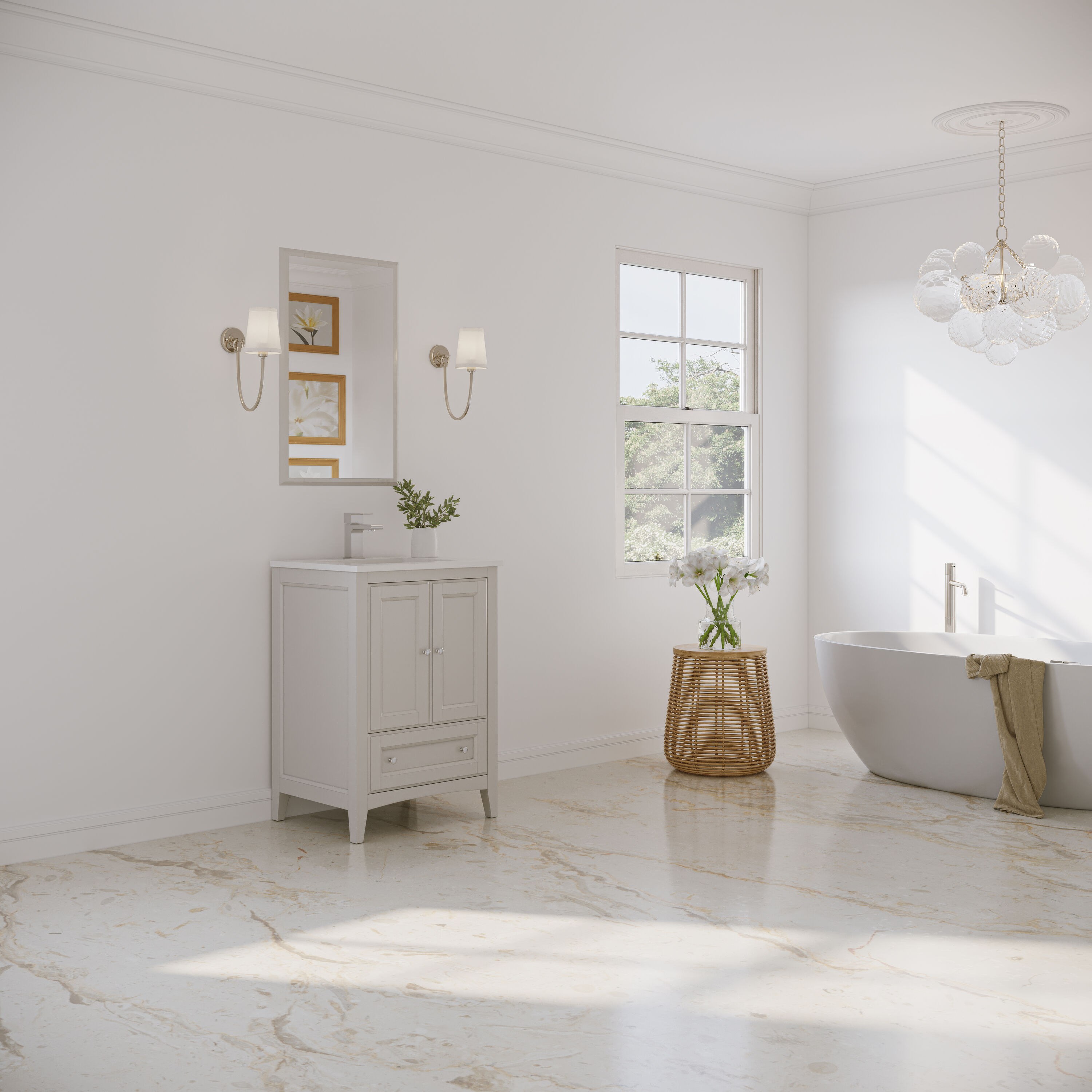 Fresca FVN2024AW Bath-Vanity-Combo - View #5