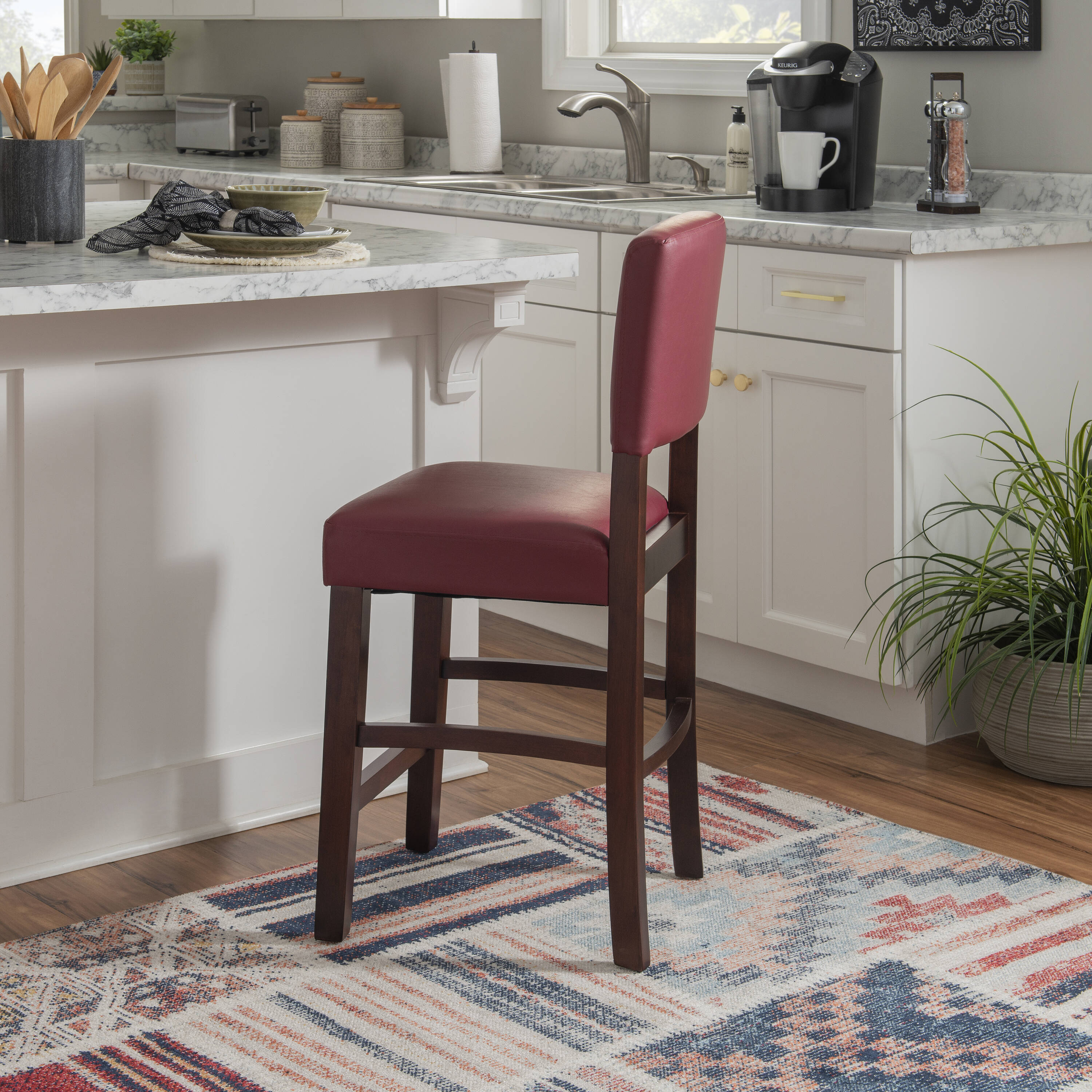 Linon 0217RED-01-KD-U stools - View #2