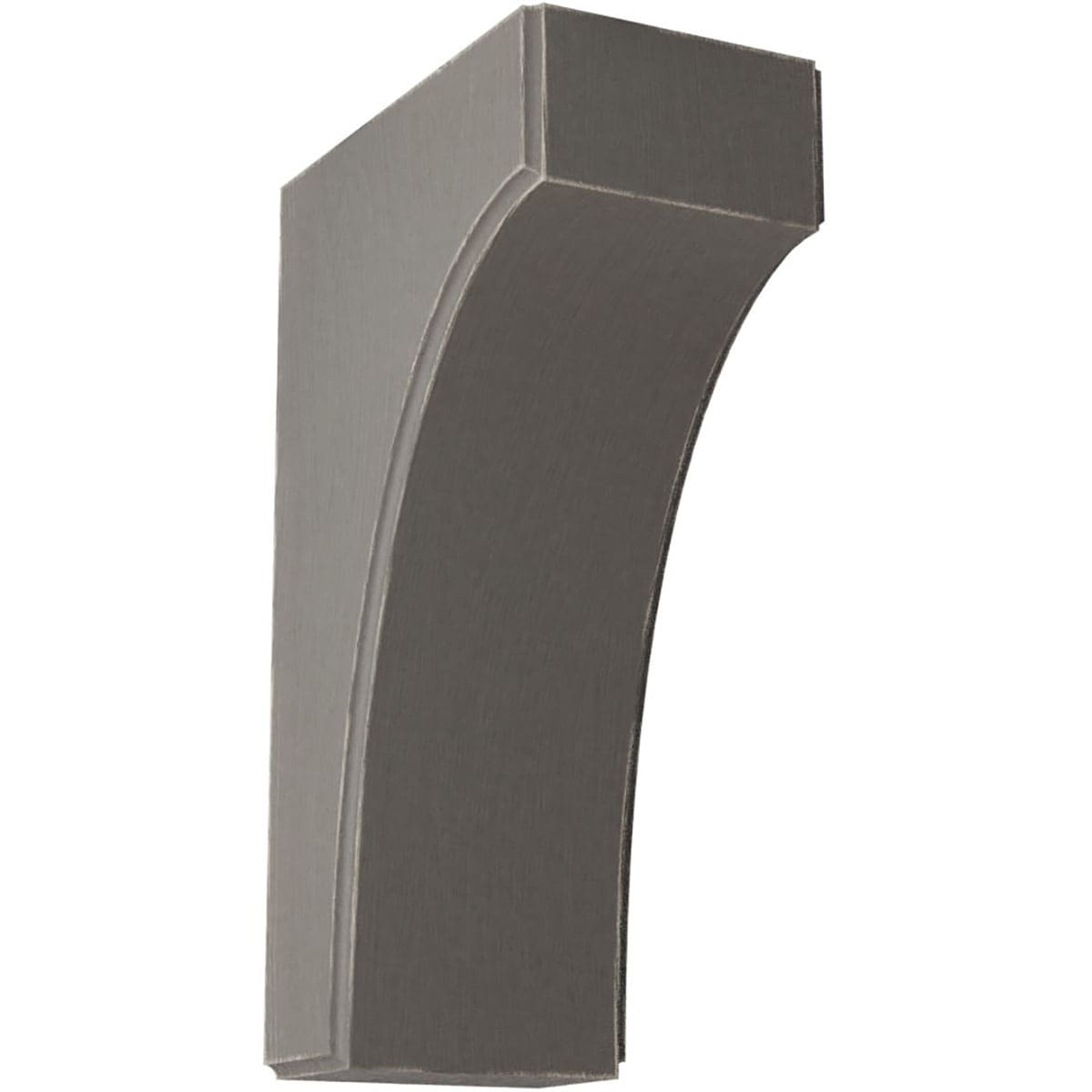 Ekena Millwork BKTWD04X06X10CVGY Clarksville 3-1/2-in x 6-in x 10-in Rubberwood Gray Wood Standard Bracket