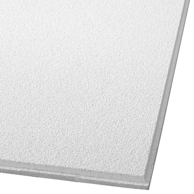 Armstrong Ceilings 24-in x 24-in Dune 12-Pack White Smooth 15/16-in Drop Acoustic Panel Ceiling Tiles Armstrong Ceilings 24-in x 24-in Dune 12-Pack White Smooth 15/16-in Drop Acoustic Panel Ceiling Tiles