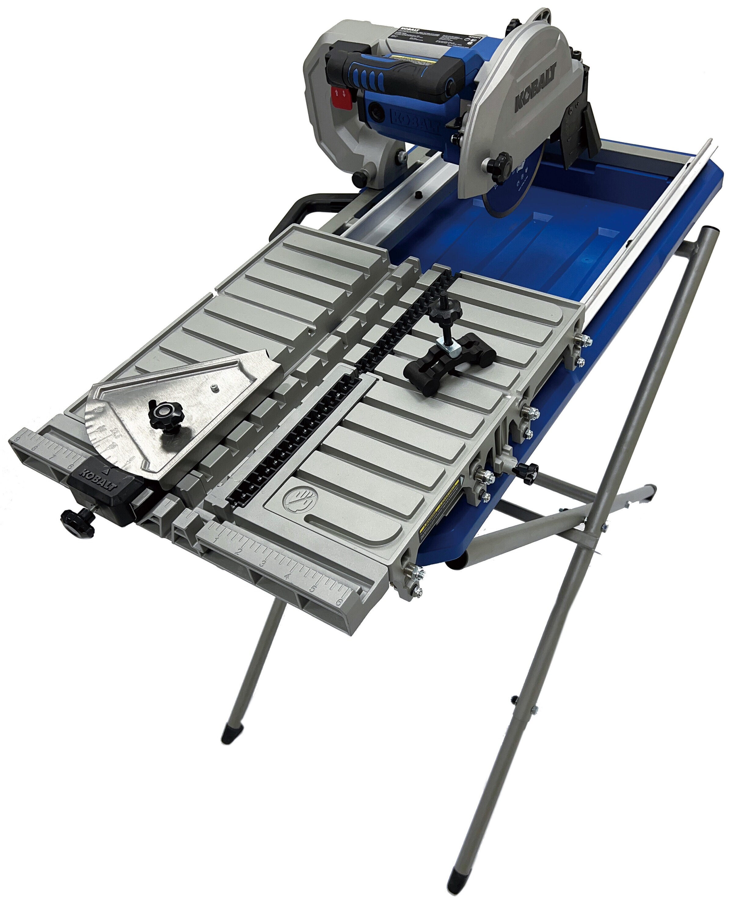 Kobalt 7-in 9-Amp Sliding Table Corded Tile Saw with Stand in the Tile ...