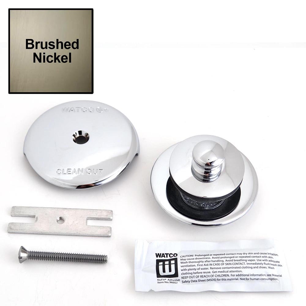 WATCO Brushed Nickel NuFit Bn Drain/Overflow Kit Drain 48400-BN at ...