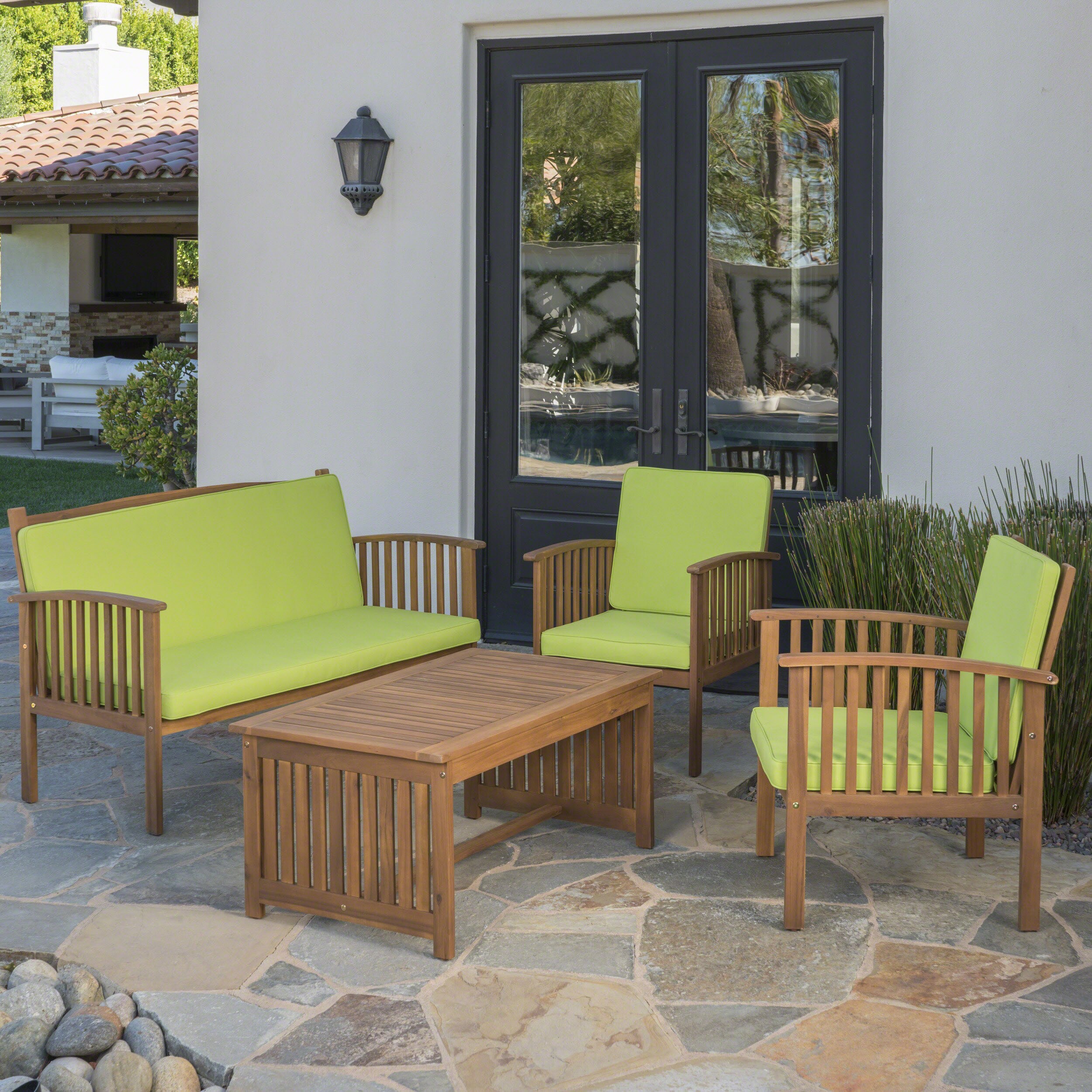 AHIOU HOME ZAAHG-59116LGRNSF Patio-Conversation-Sets - View #2