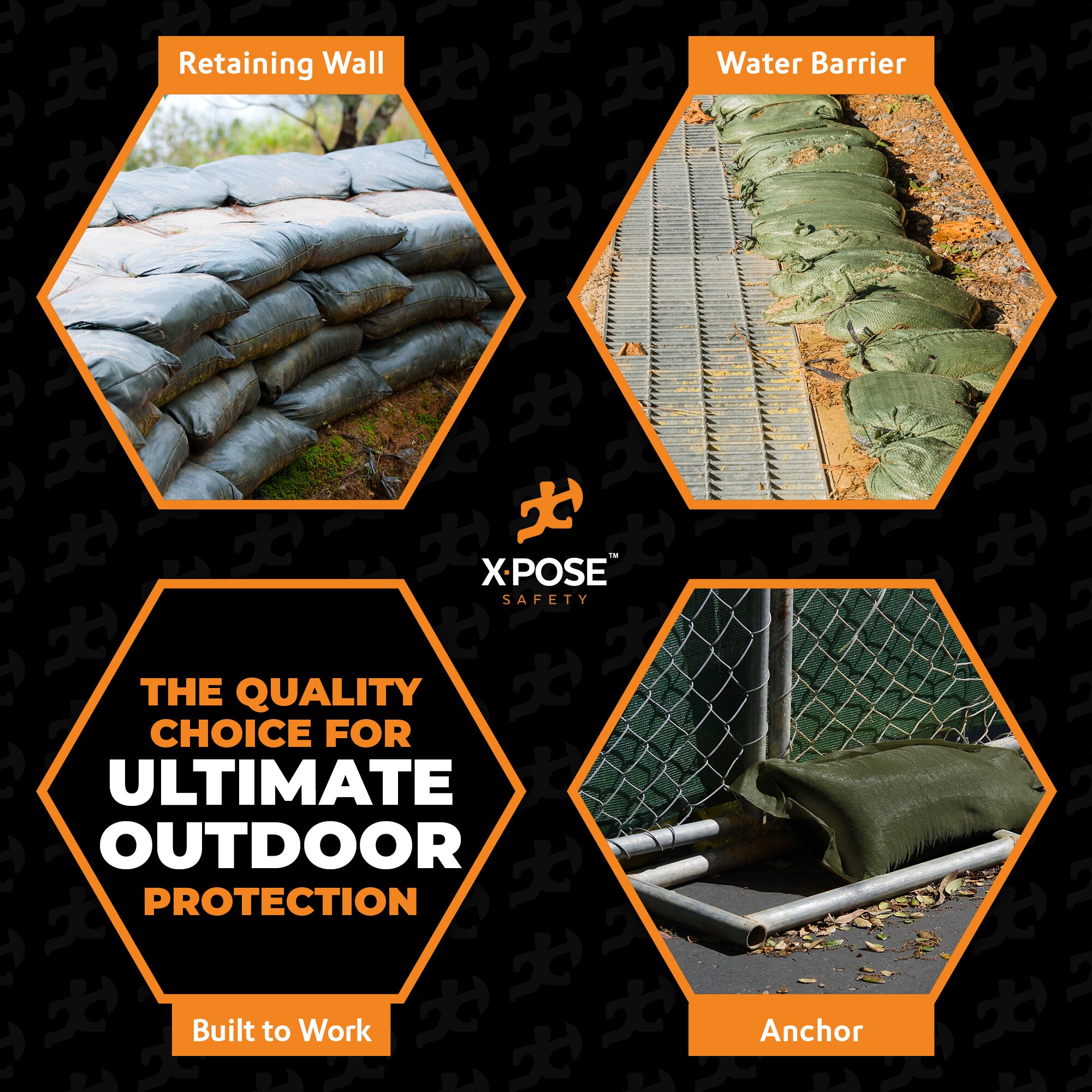 XPOSE SAFETY SBG-1426-10-X Sand-Bags - View #7
