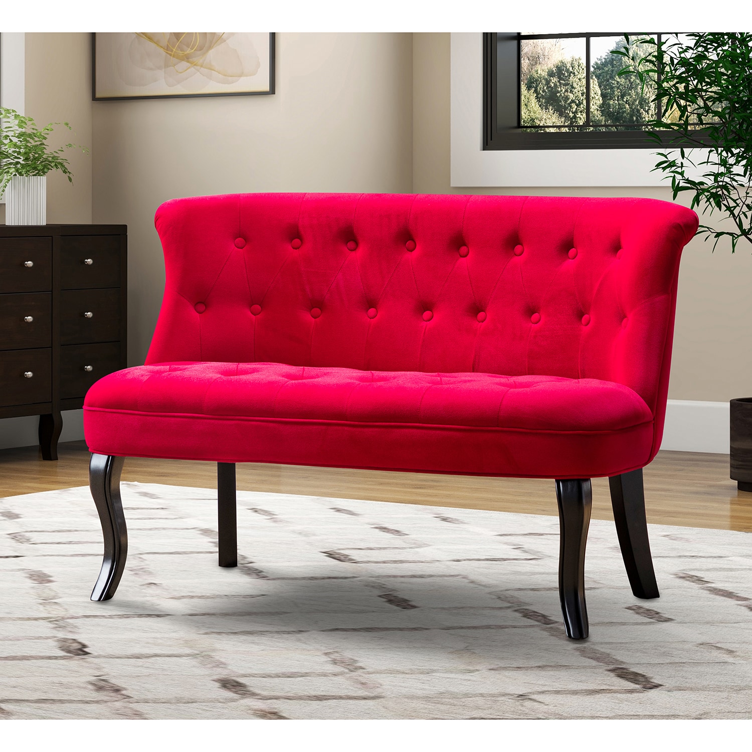 14 Karat Home SFS0422-RED Sofas-Loveseats - View #2