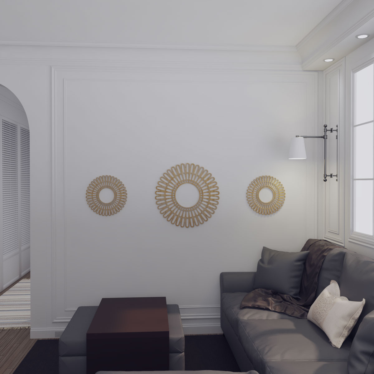 Ekena Millwork CMWP38X0250CRBI Ceiling-Medallions - View #10