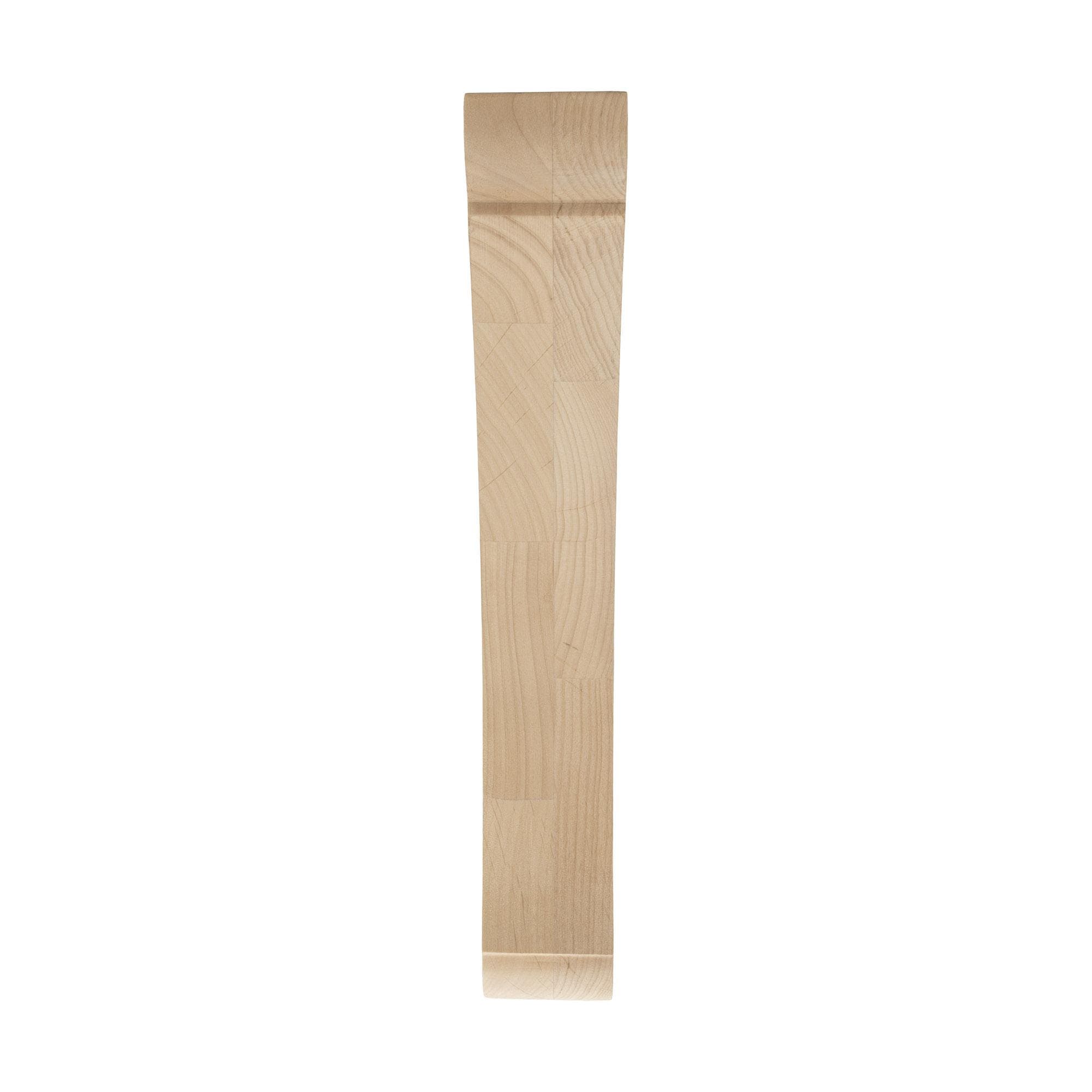 10 in Unfinished Alder Traditional Wood Corbel