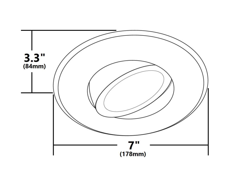 Nicor Lighting DLG56-10-120-2K-OB Led-Retrofit-Downlight - View #9