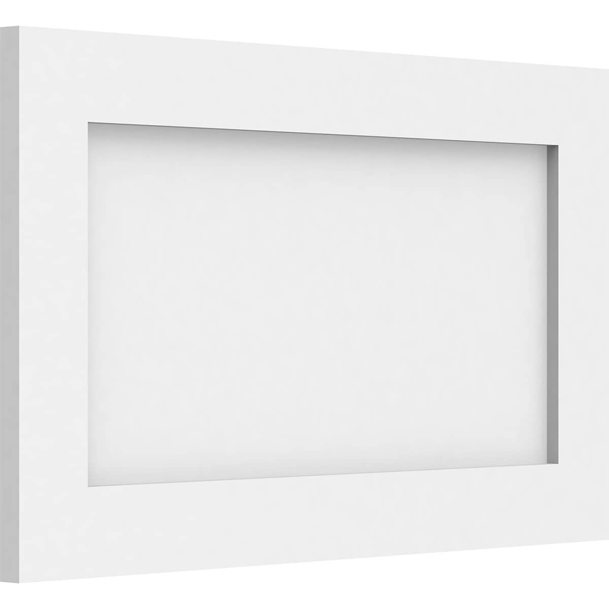 Ekena Millwork WALP20X12X062CNL 20-in x 12-in Smooth Paintable/Stainable White PVC Fretwork Wall Panel (