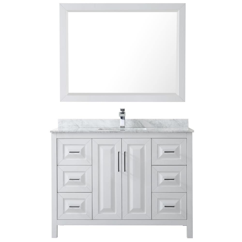 Wyndham Collection WCV252548SWHCMUNSM46 Bath-Vanity-Combo - View #3