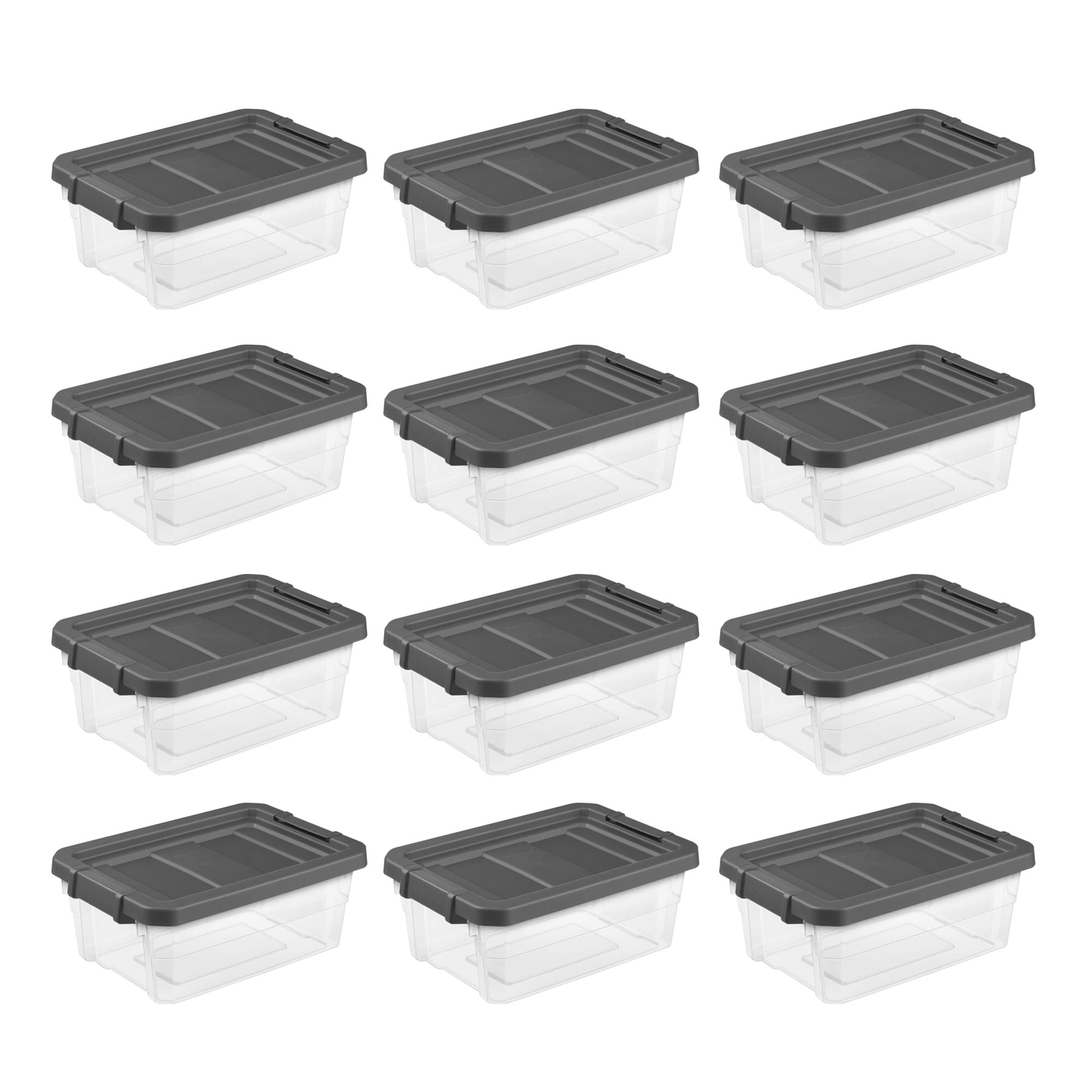 Sterilite Plastic Storage Bin/ File Box, 18 1/2 L x 14 W x 11 H, Black 