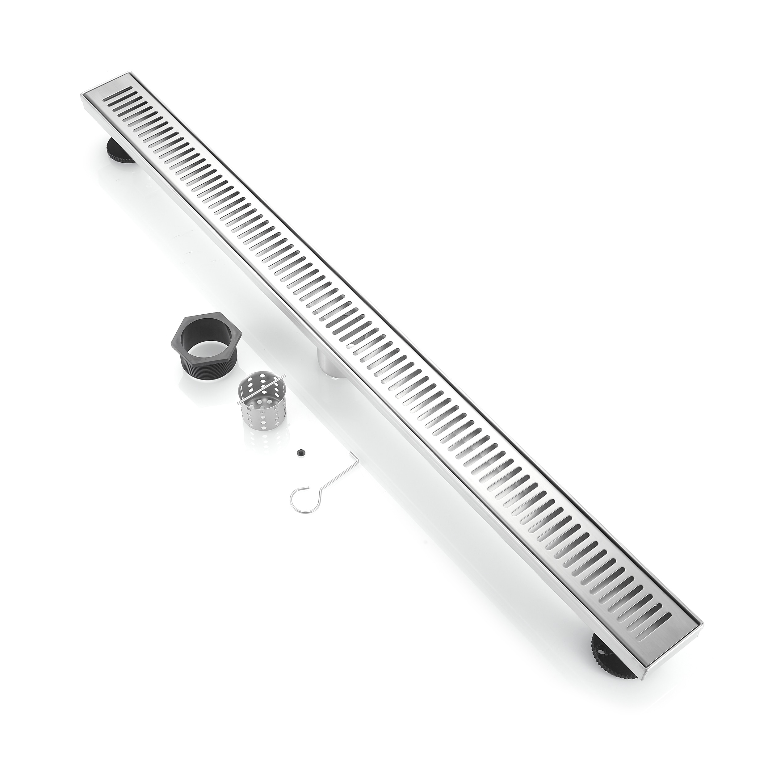 BOANN BNLD36BN  304 2-in Brush Nickel Rectangle Stainless Steel General-purpose Drain
