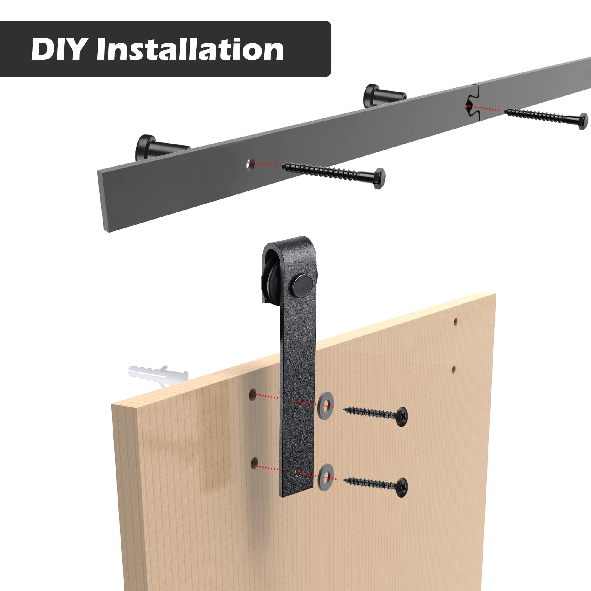 Yescom 06SDO015-4FT-06-LO Wood-Closet-Hardware - View #4