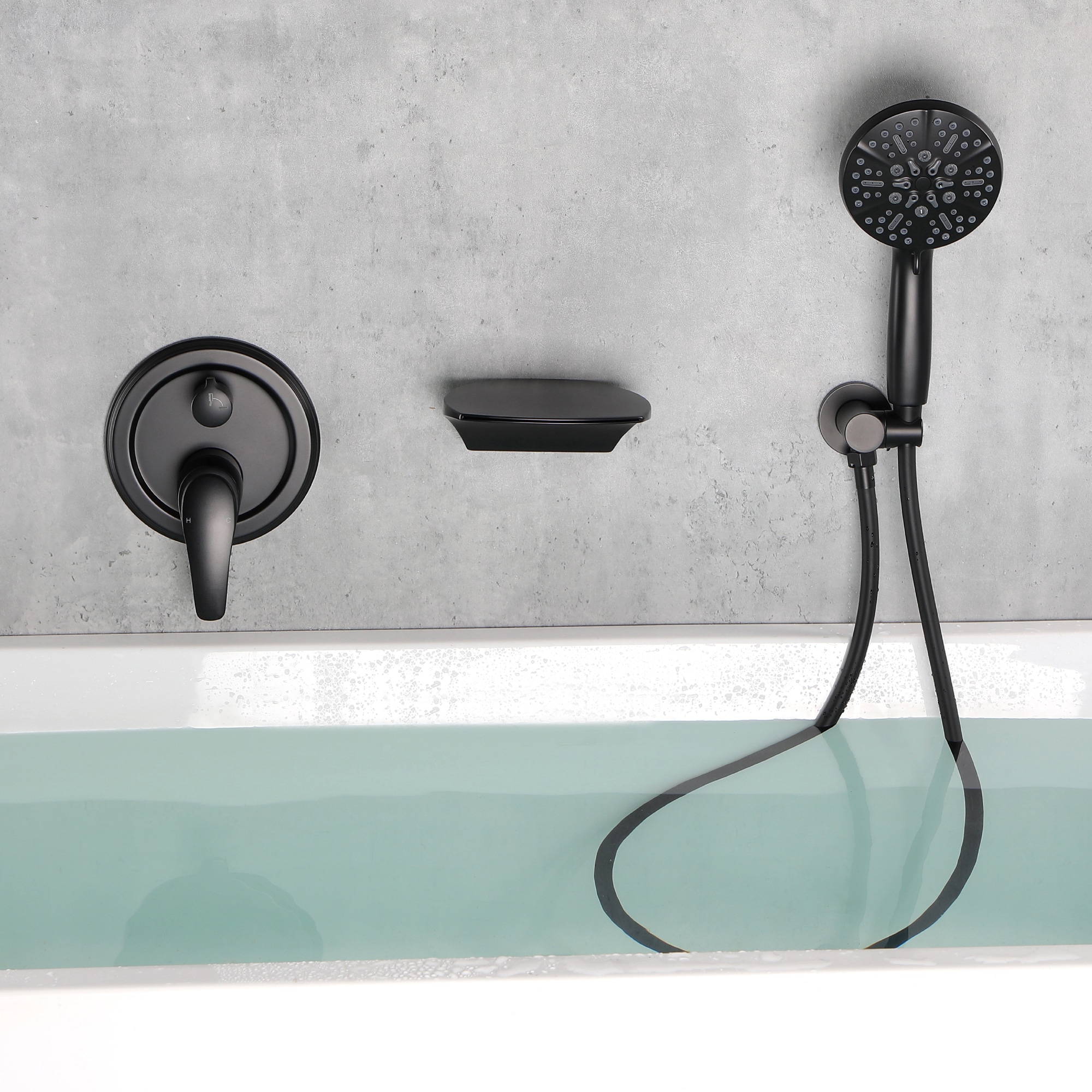 WELLFOR WA8020MB Roman-Tub-Faucets - View #2