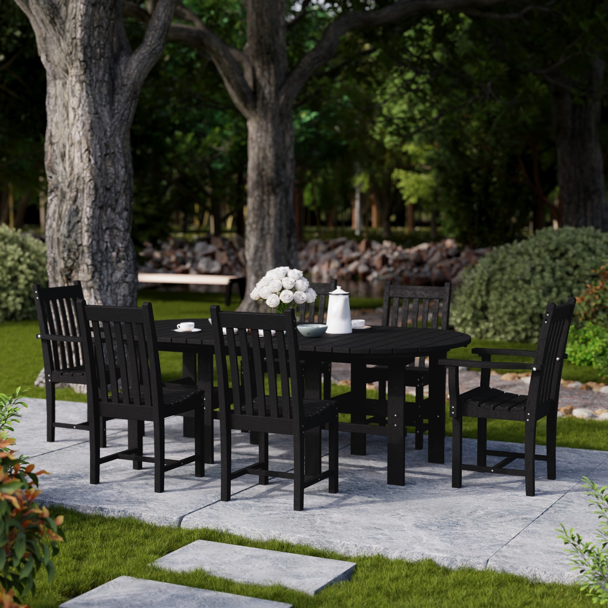 Wildridge LCC-292-BK Patio-Dining-Sets - View #2