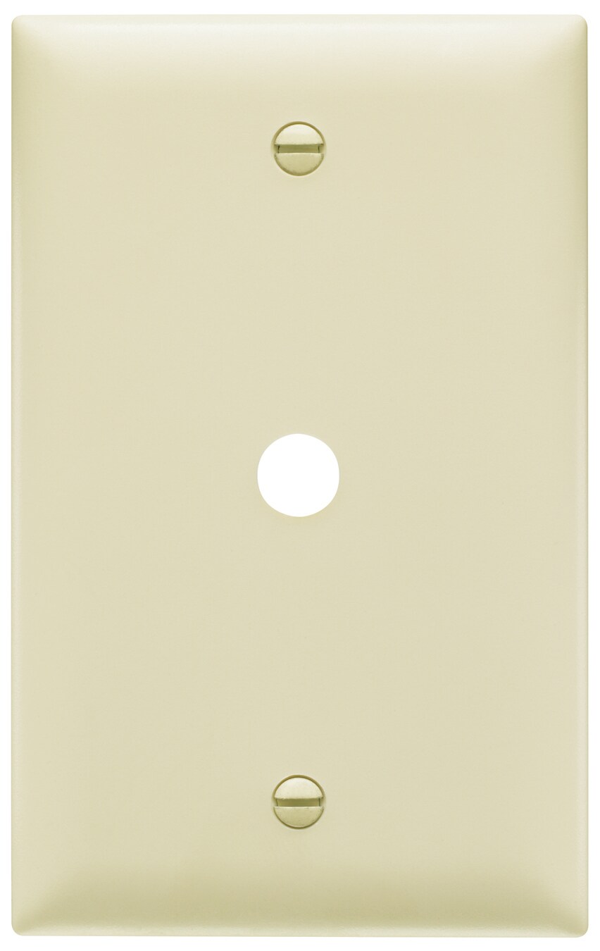 Pass & Seymour/Legrand TP11ICC15 Pass Seymour 1 -Gang Midsize Size Ivory Nylon Indoor Wall Plate