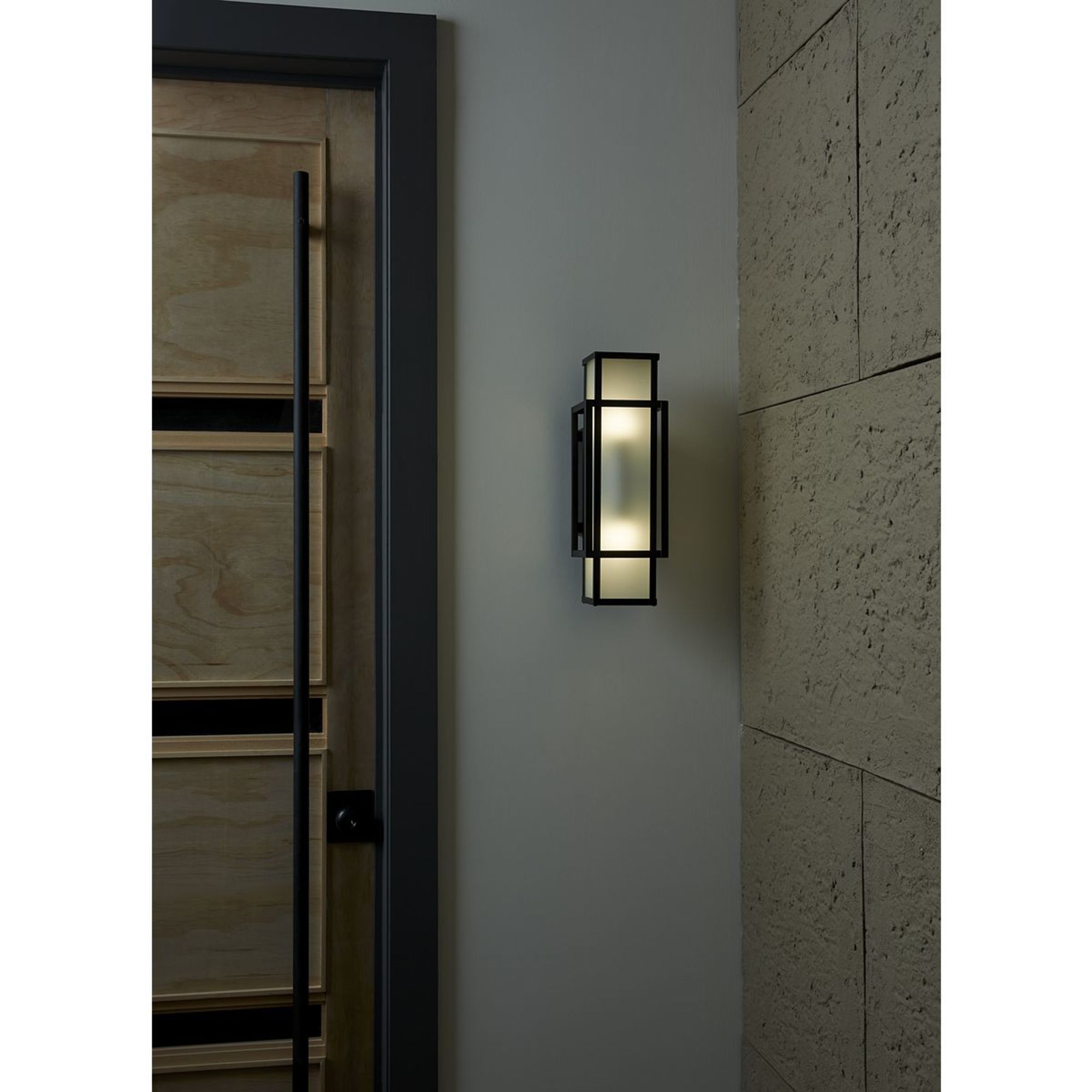 Matte Black Dimmable Direct Wired Electric Lantern