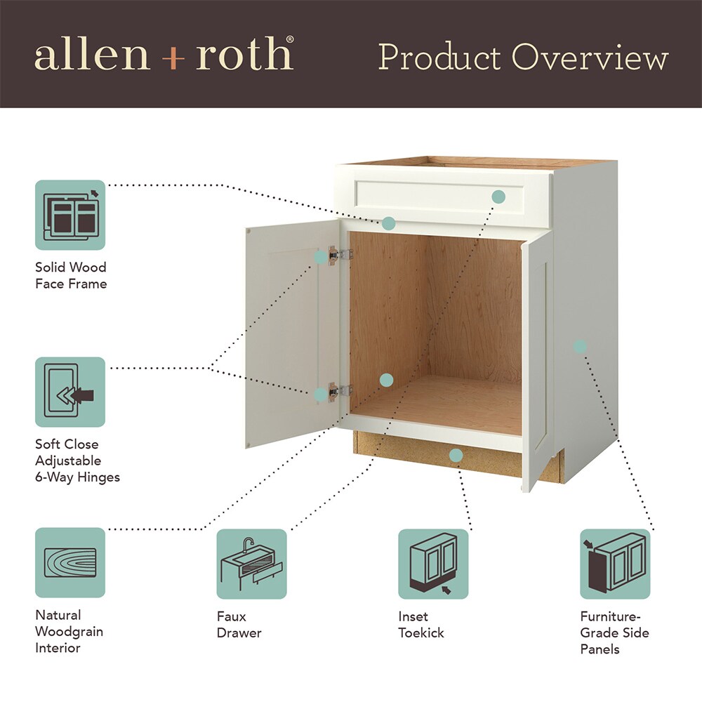 allen + roth 25420GW Cabinets-Kitchen - View #12