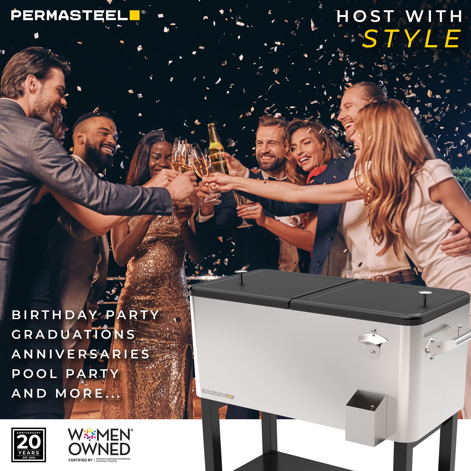 Permasteel PS-223-SS Beverage-Coolers - View #5