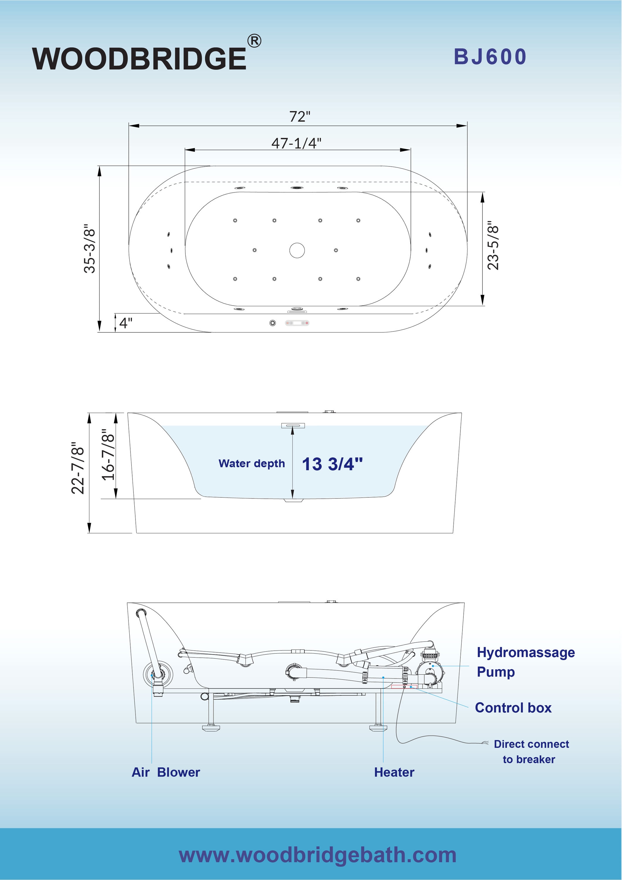 Woodbridge LB610 bathtubs - View #14