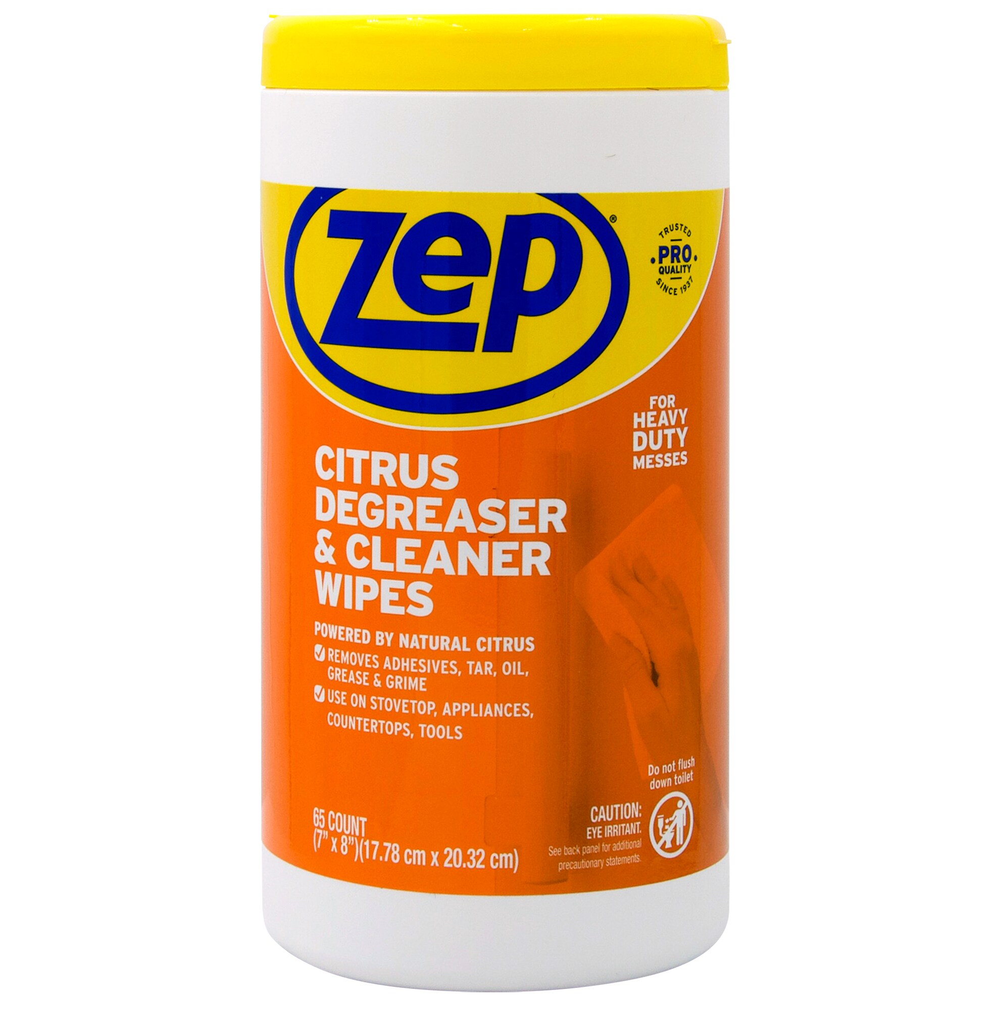 Zep Zep Citrus Degreaser and Cleaner Wipes 65 -Count Degreaser