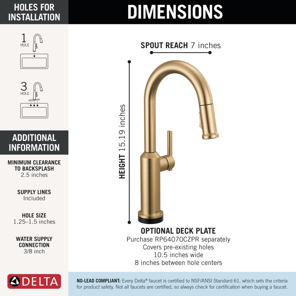 Delta 9985TL-CZ-PR-DST Kitchen-Faucets - View #5