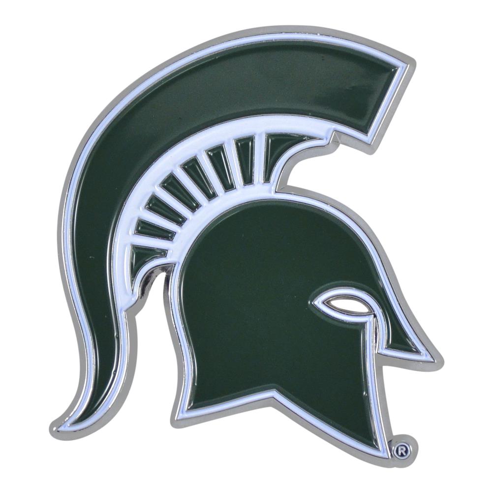 NCAA Michigan State Spartans Chrome Automobile Emblem 60356 