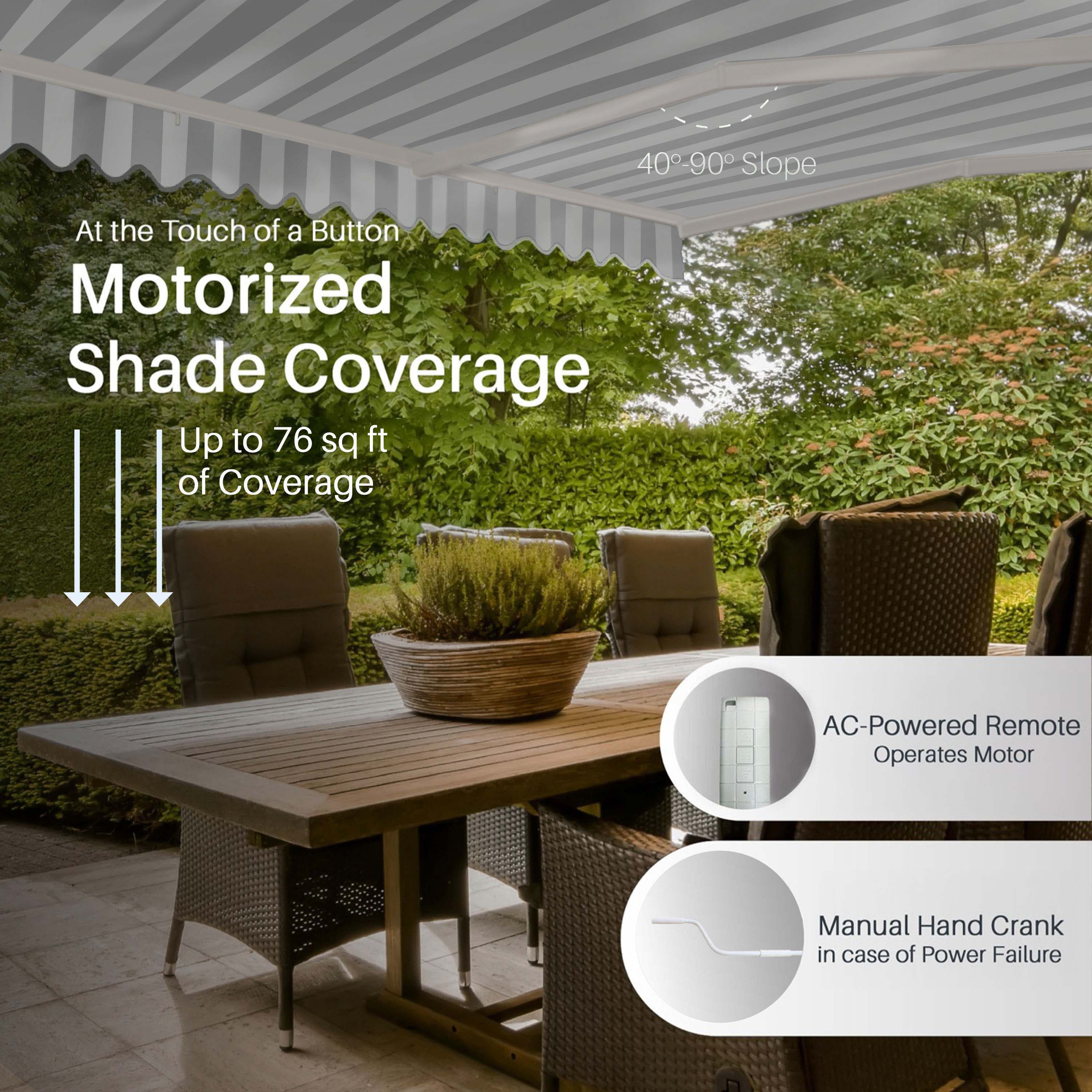 ALEKO AWM10X8GREYWHT-LO awnings - View #5