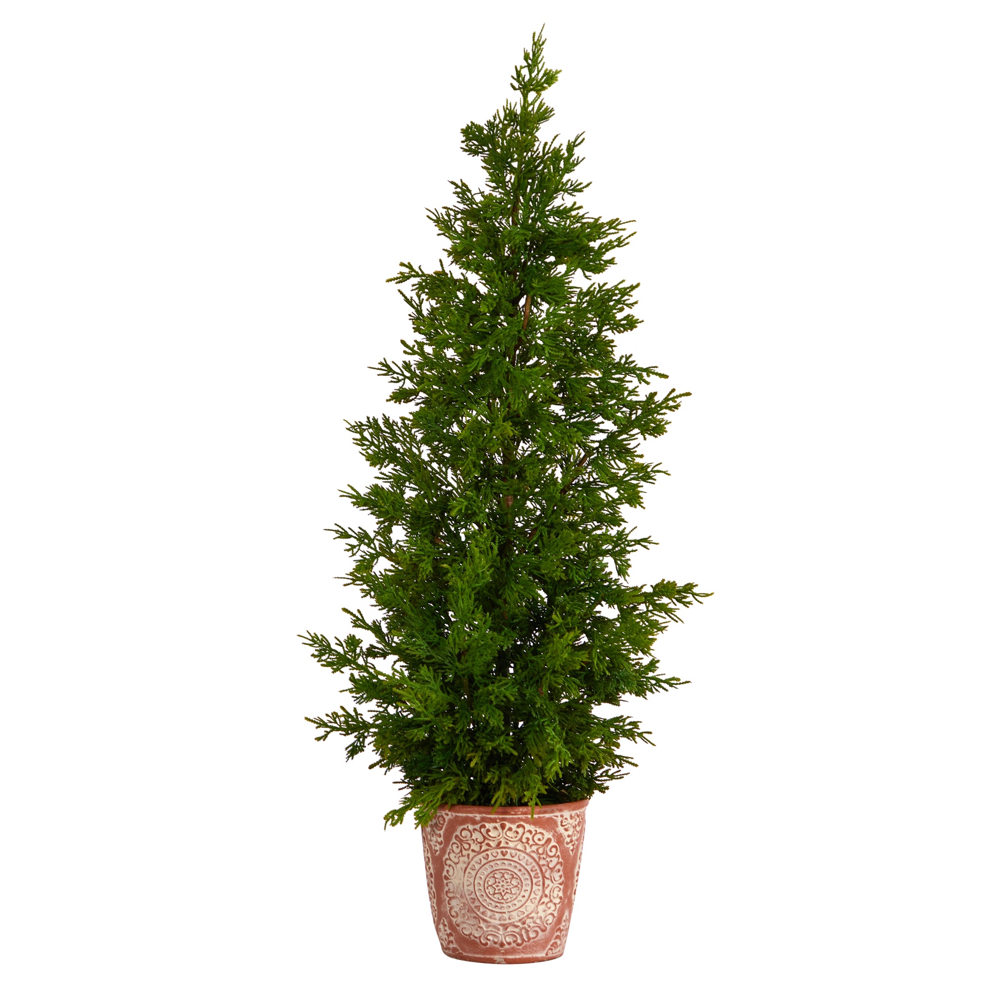 Nearly Natural T3398 3-ft Cedar Pine Artificial Christmas Tree
