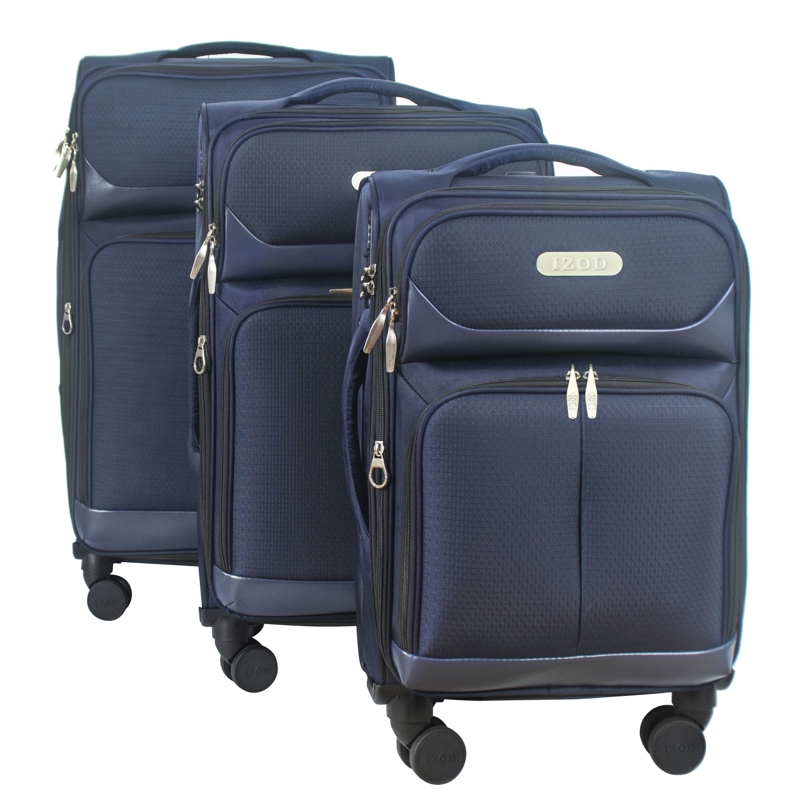IZOD Ocean 3 Piece Soft Shell Lightweight Expandable Luggage Set