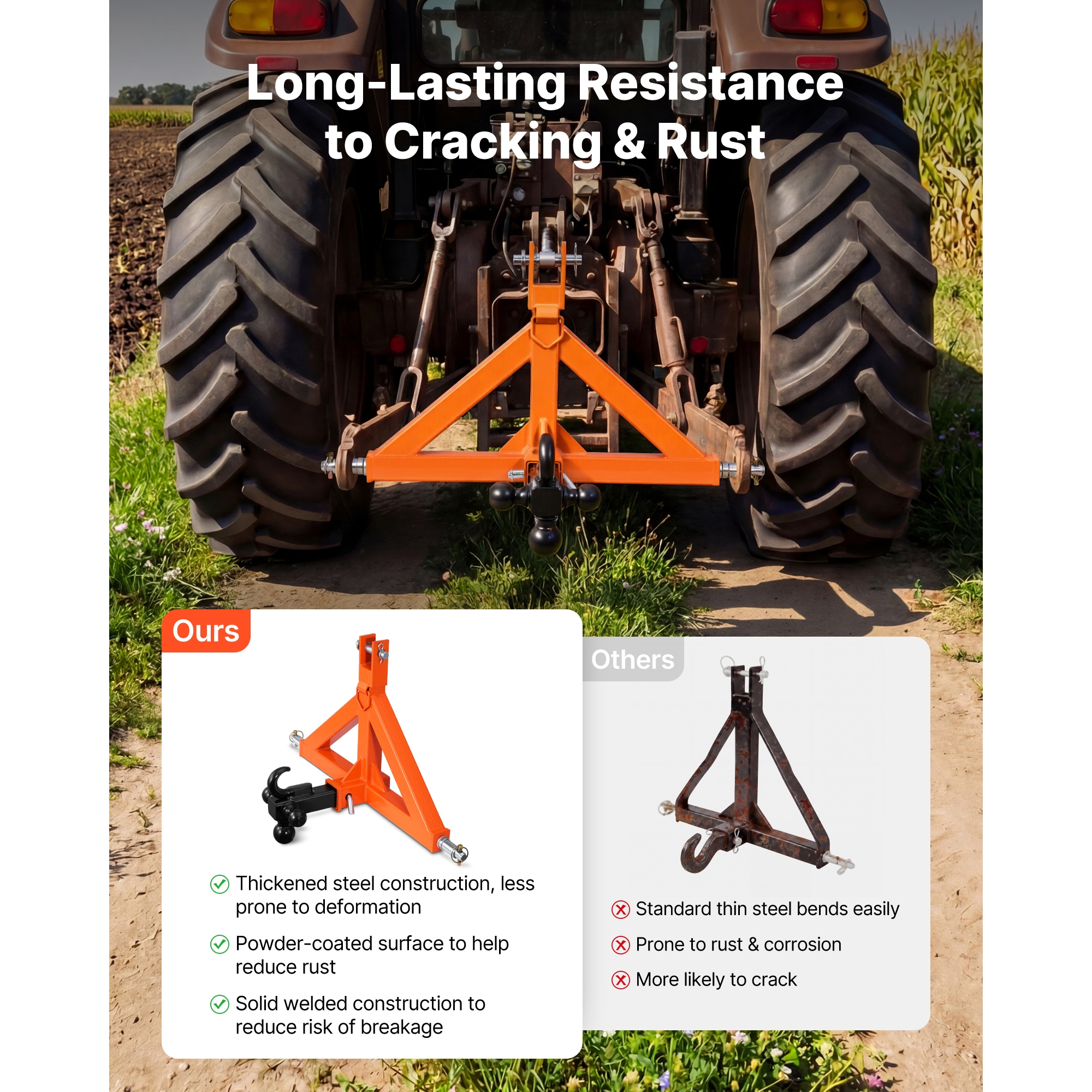 VEVOR SCSJXJSQDKDH17396V0 Tiller-Attachments - View #4