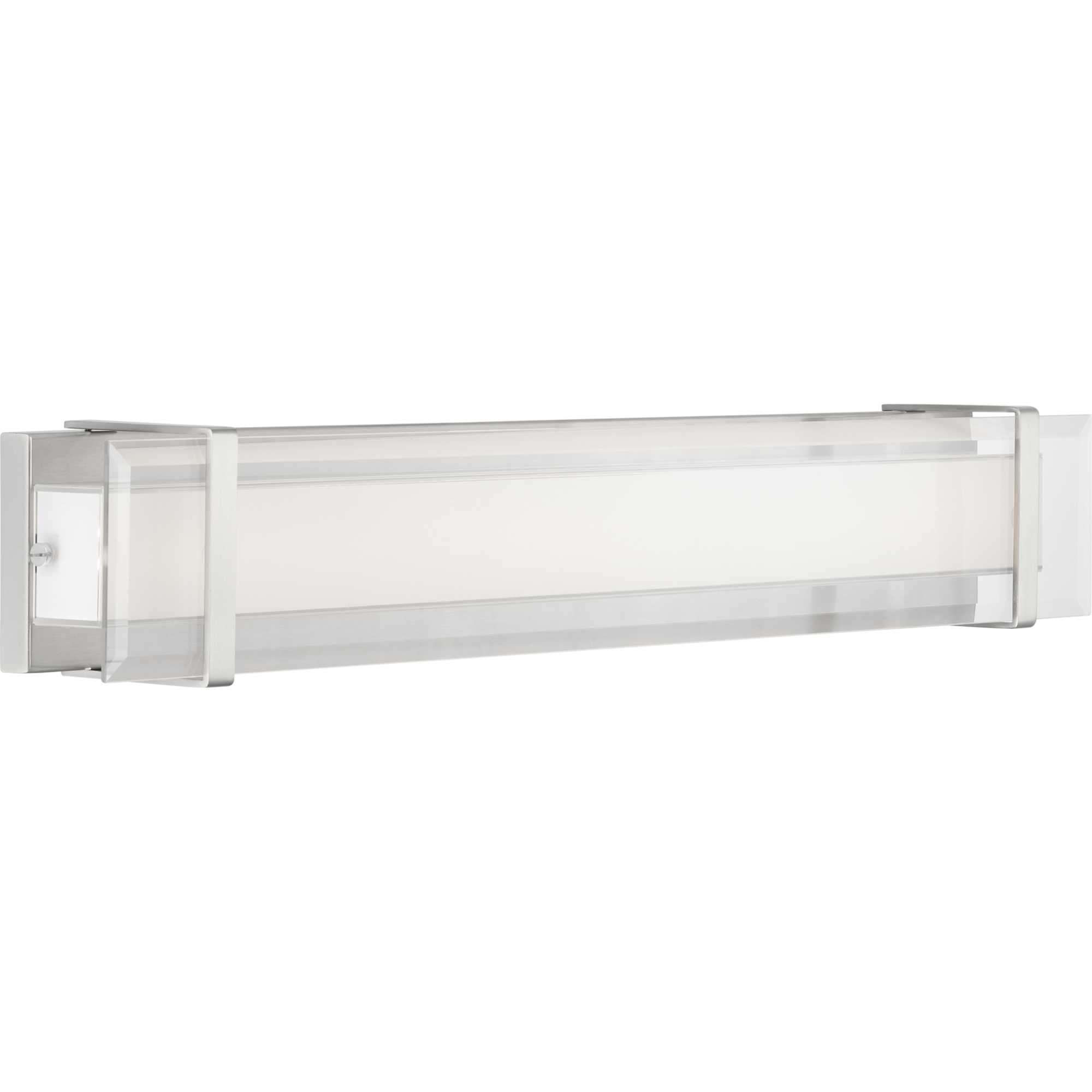 Progress Lighting P300153-009-30 Miter LED 34-in 1-Light Brushed Nickel LED Modern/Contemporary Vanity Light