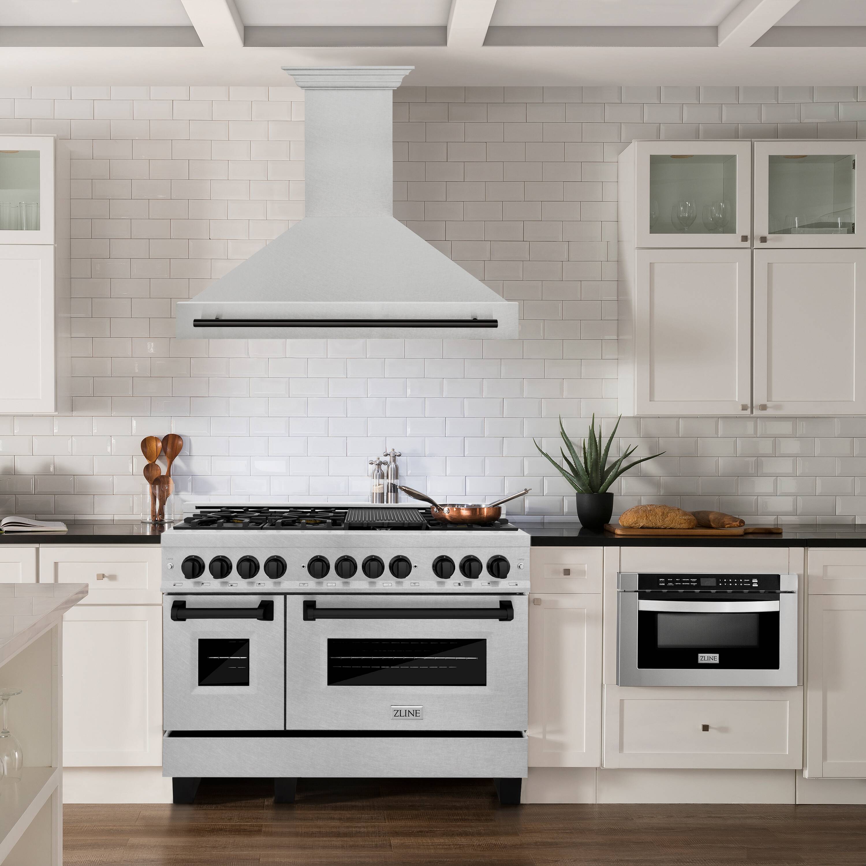 ZLINE KITCHEN & BATH 8654SNZ-48-MB Wall-Mounted-Range-Hoods - View #3