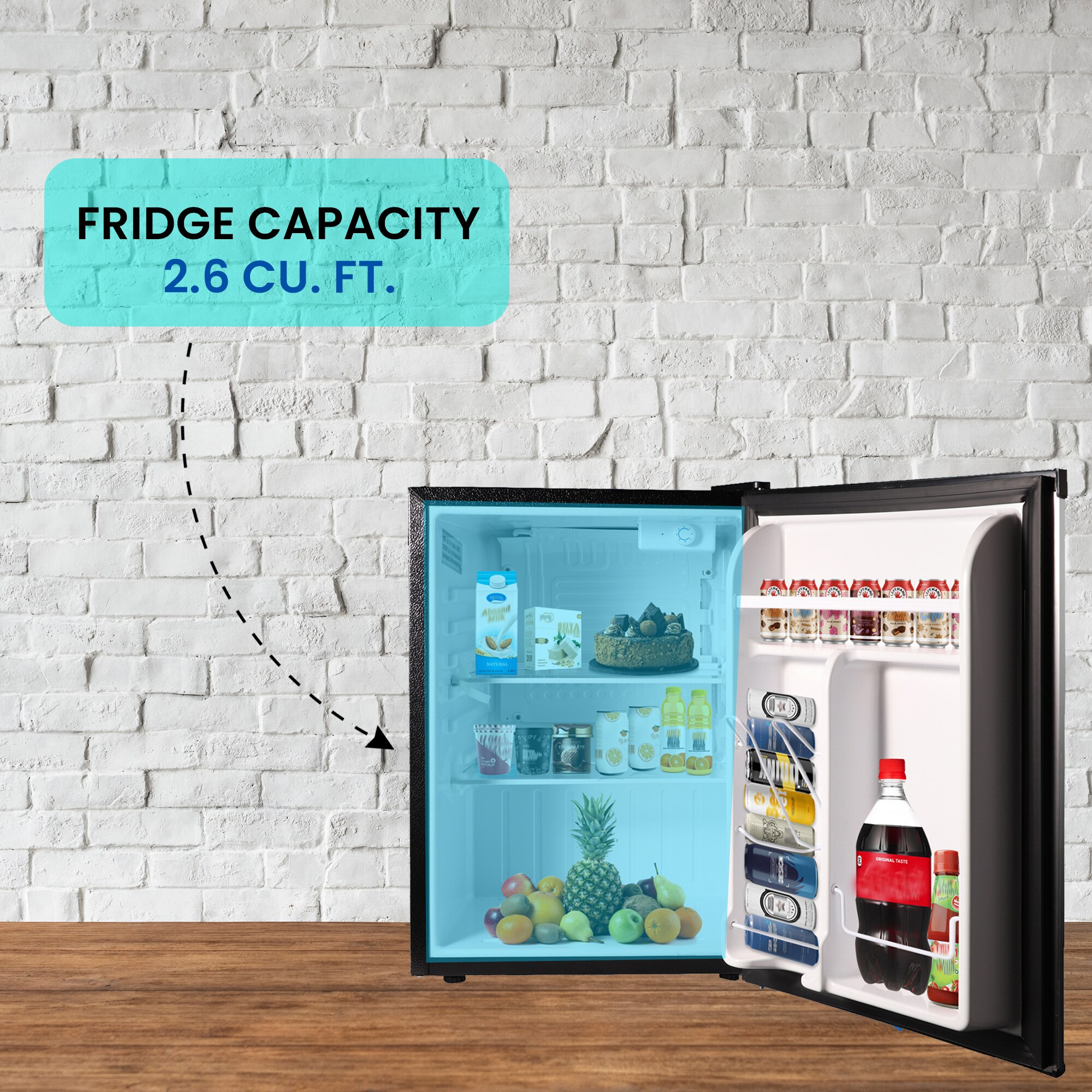 Compact Stainless Steel 2.6 cu.ft. RV Refrigerator