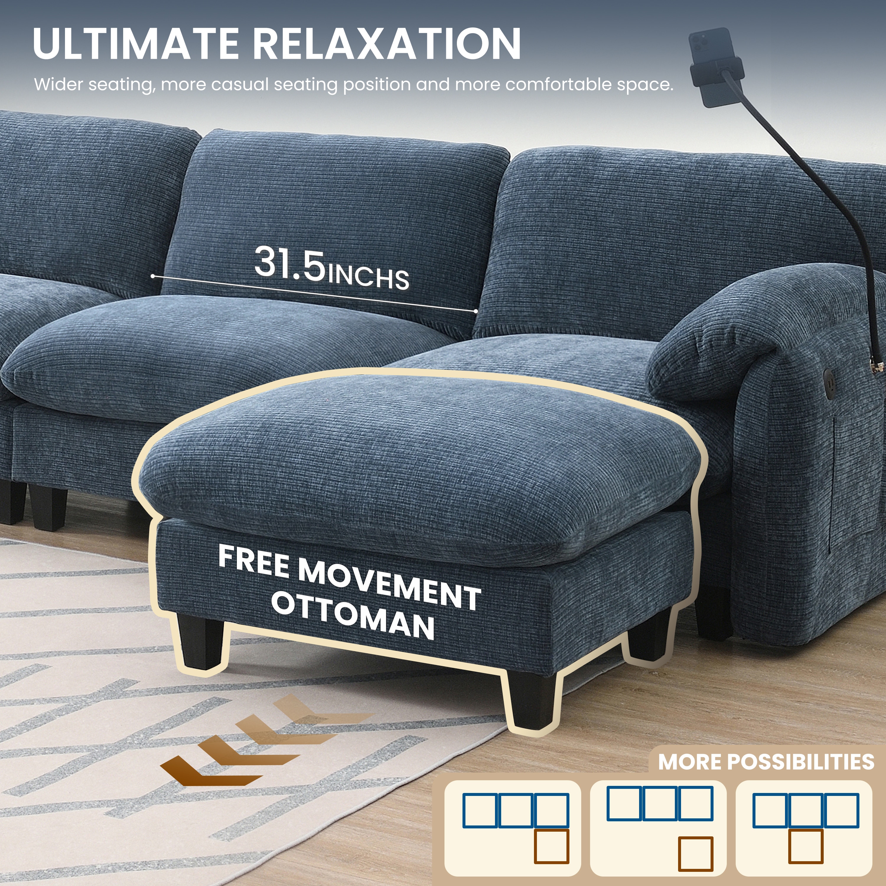 ModernLuxe N723S7039C Sofas-Loveseats - View #6