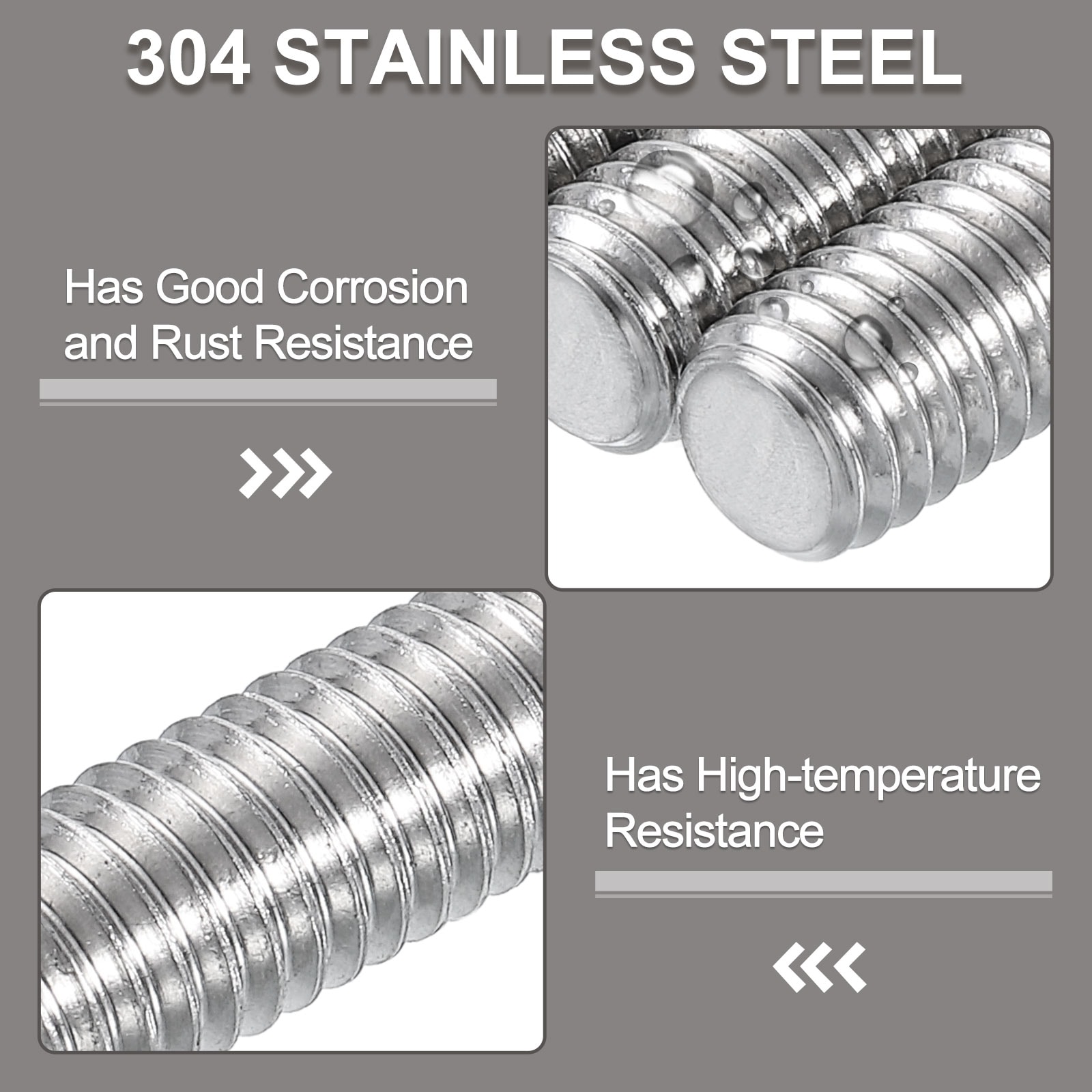 Unique Bargains S25120404UX1074 Threaded-Rod - View #3
