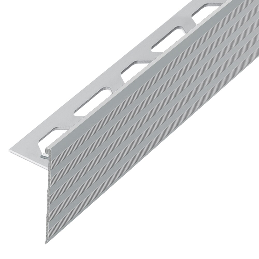 Schluter Systems SS150AE39 Schiene-Step 0.563-in W x 98.5-in L Satin Anodized Aluminum Aluminum Step Tile Edge Trim