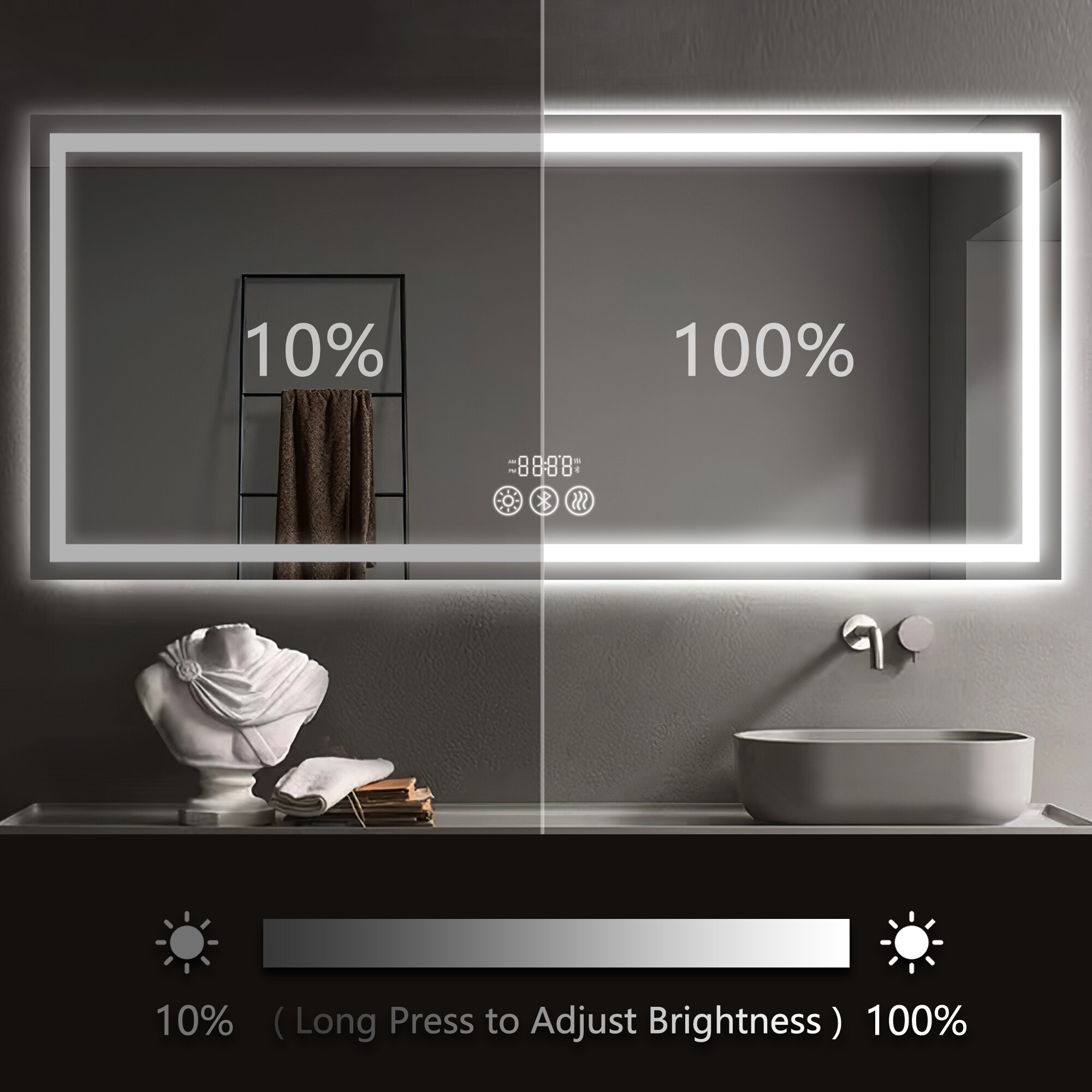 Dovelina LS-A-MR03016 Framed-Bath-Mirrors - View #3