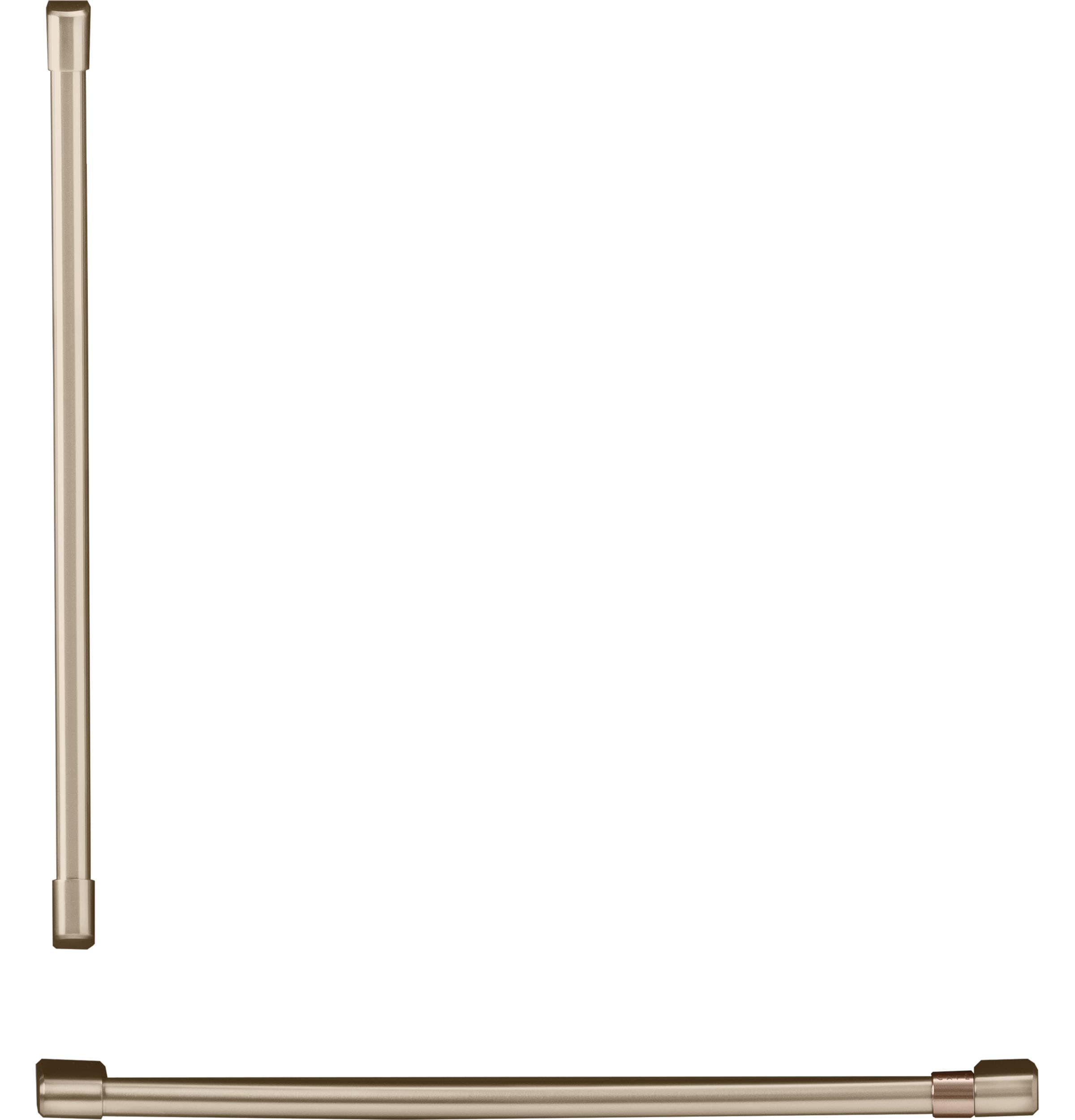 Cafe CXSB2H2PPBZ Built-In Bottom-mount Refrigerator 2 Piece Handle Kit- Brushed Bronze