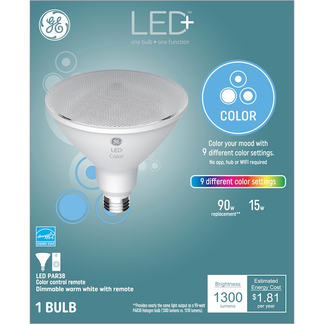 GE LED+ Color 90-Watt EQ Full Spectrum Medium Base (e-26) Flood Light Bulb the Spot & Flood LED Light Bulbs department at Lowes.com
